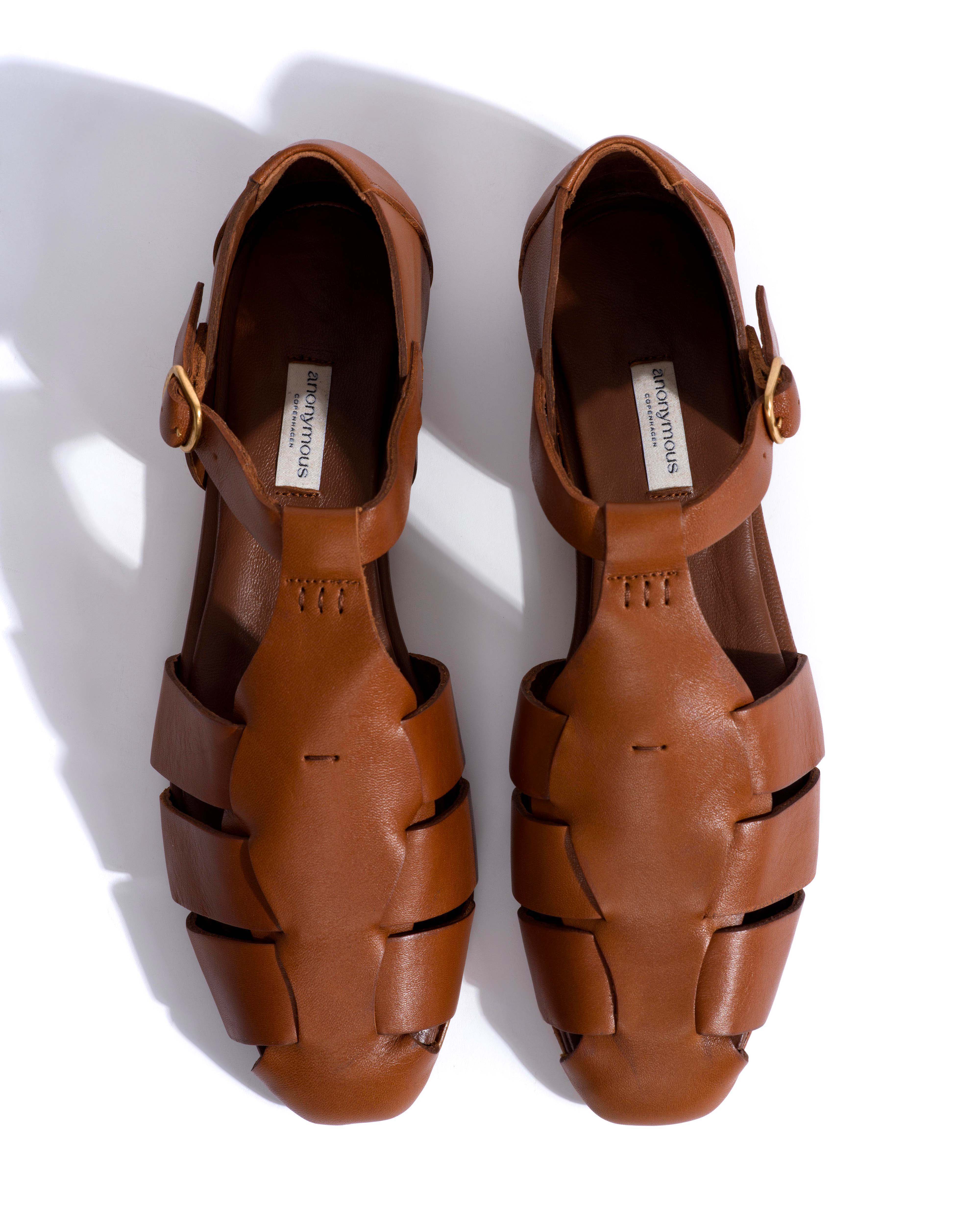 Lain flats Vegetal soft calf Cinnamon - Image 4