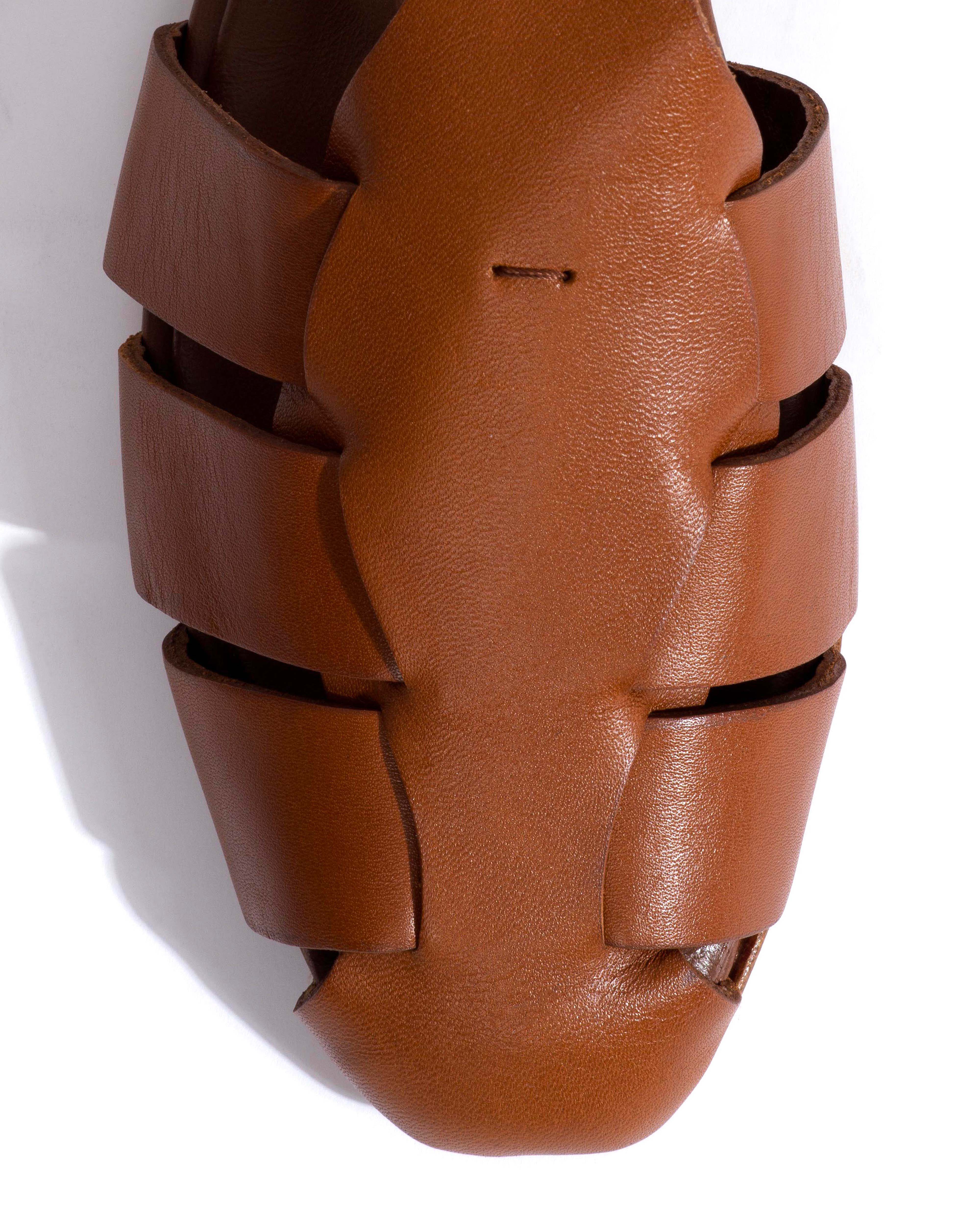 Lain flats Vegetal soft calf Cinnamon - Image 5