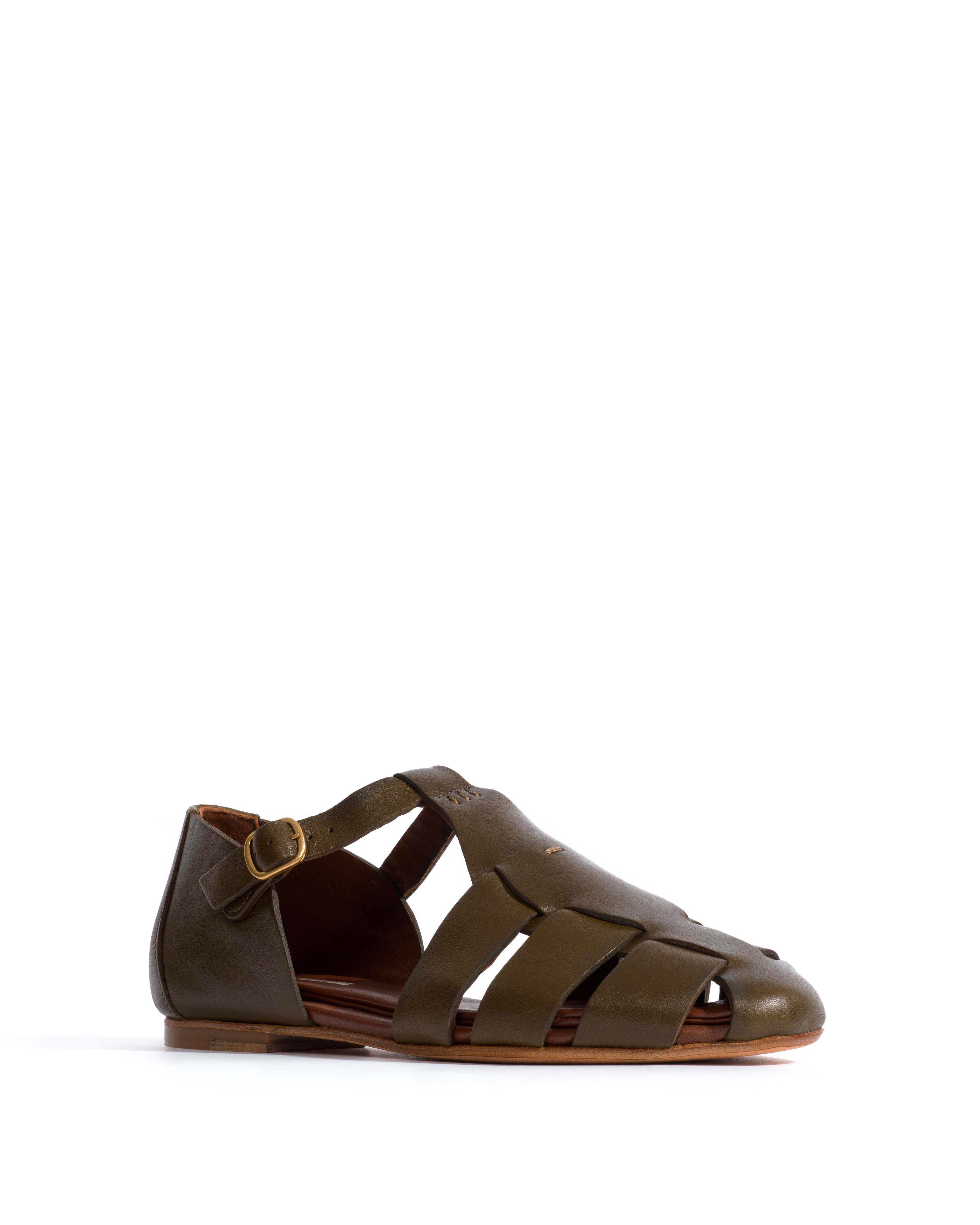 Lain flats Vegetal soft calf Forrest green - Image 2