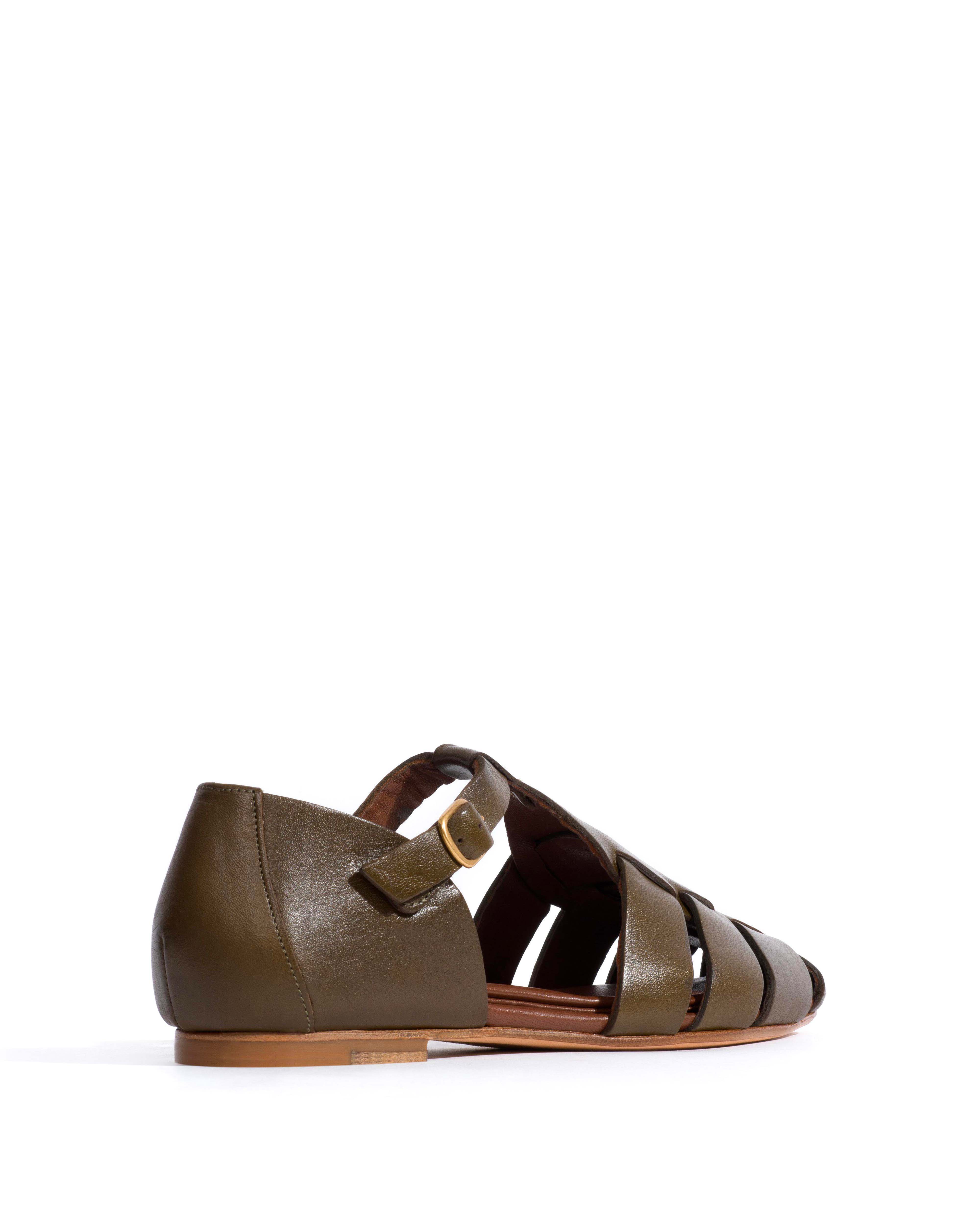 Lain flats Vegetal soft calf Forrest green - Image 3