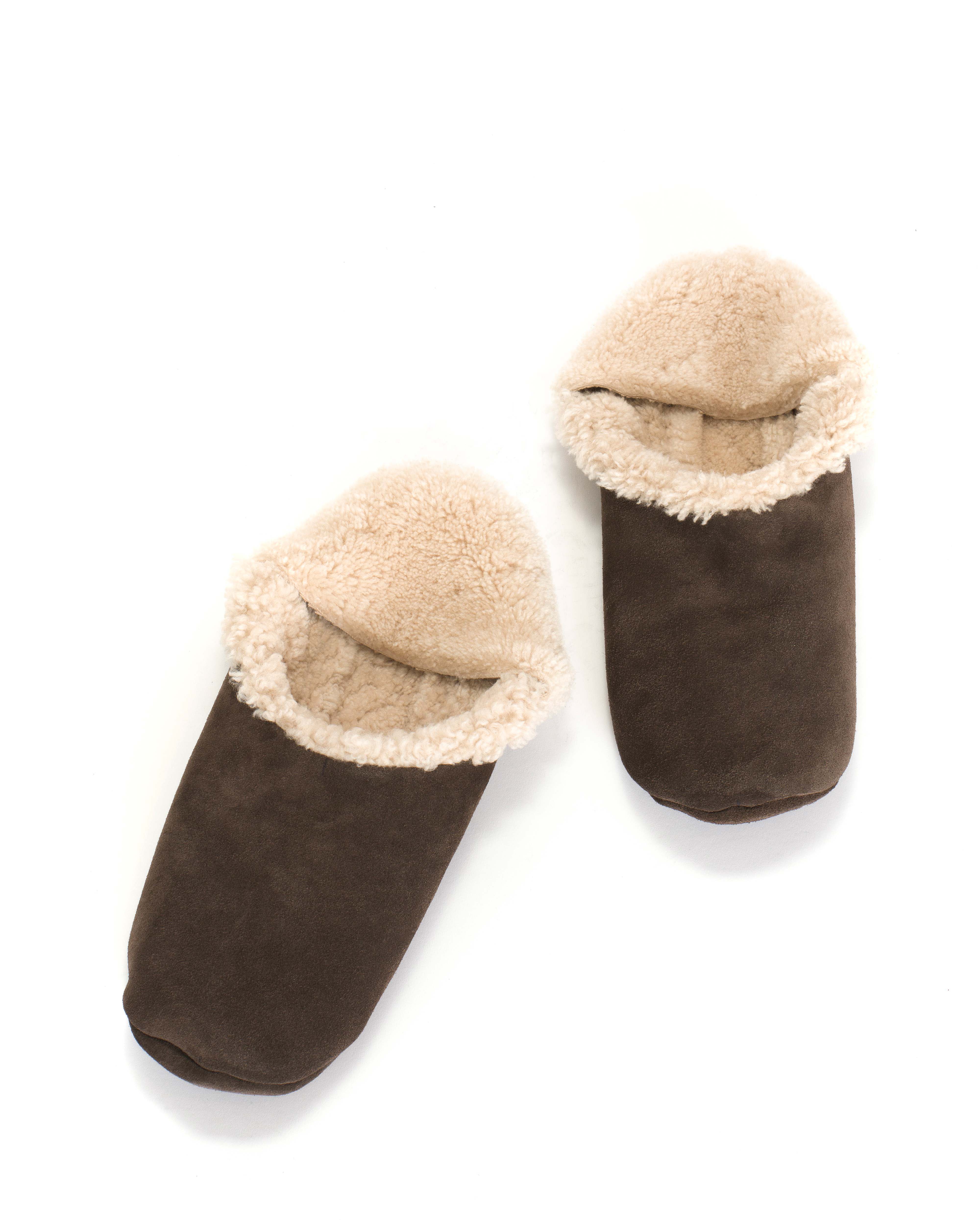 Lambiees shearling Calf Suede Coffee brown - Image 3