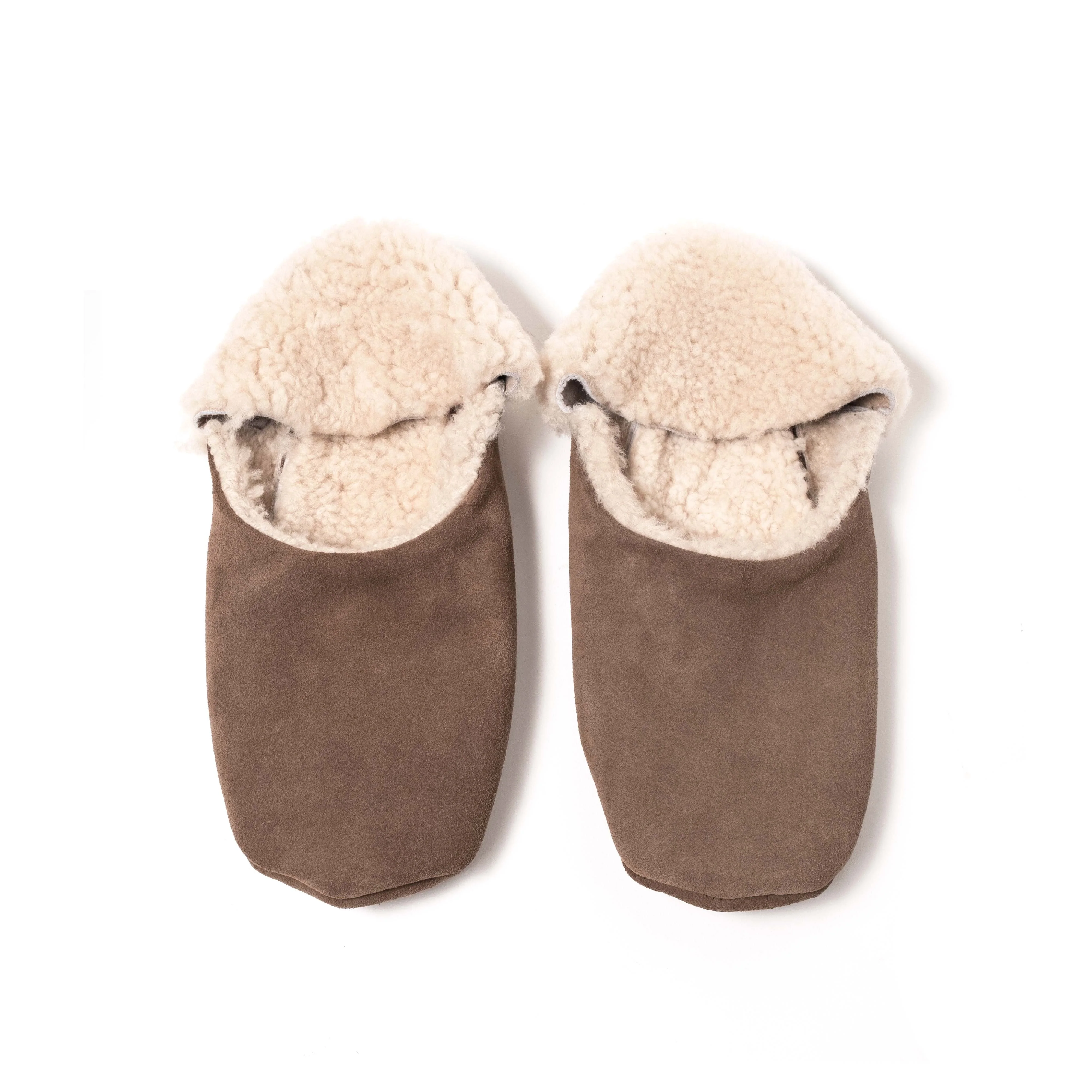 Lambiees shearling Calf Suede Dark Taupe - Image 3