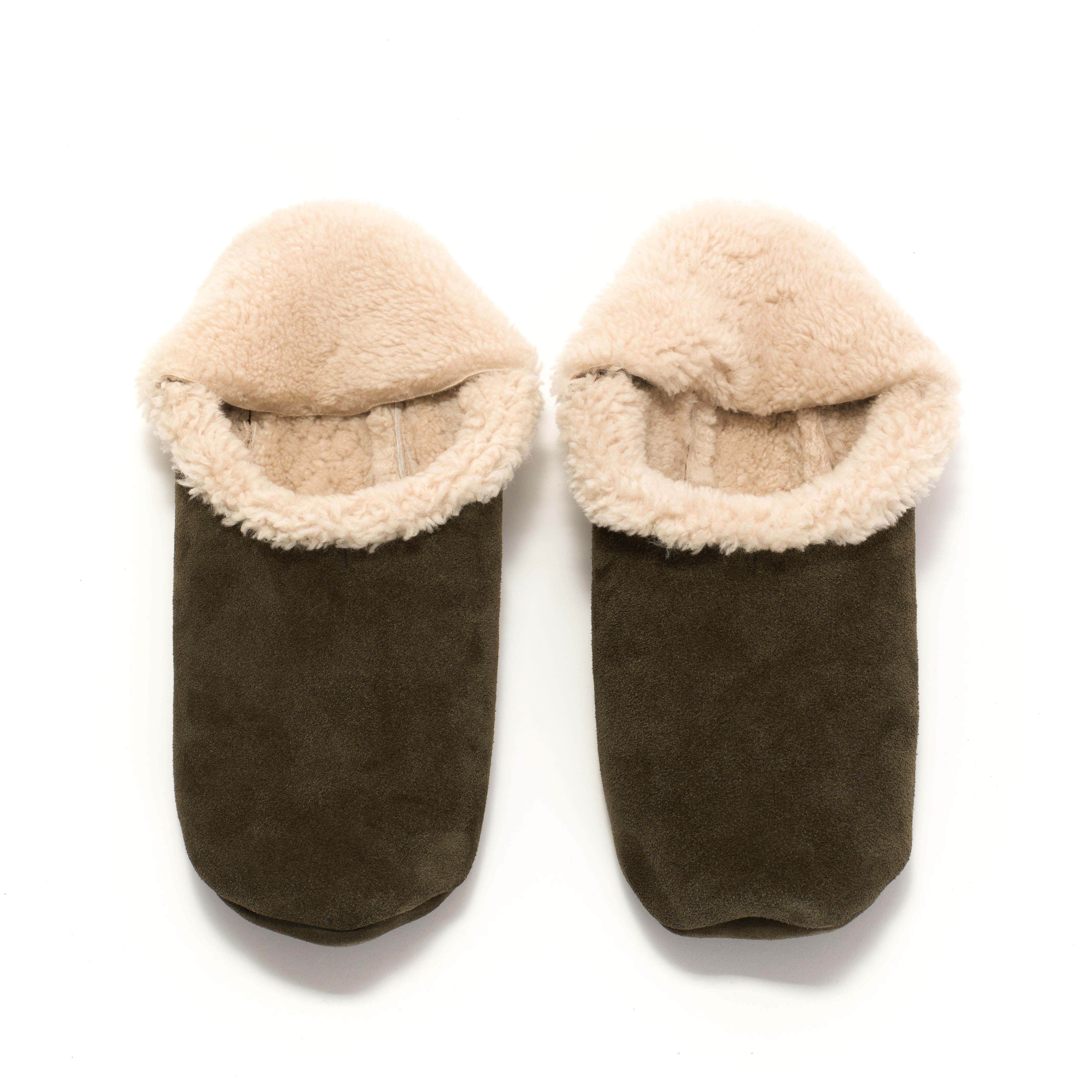 Lambiees shearling Calf suede Moss green - Image 3