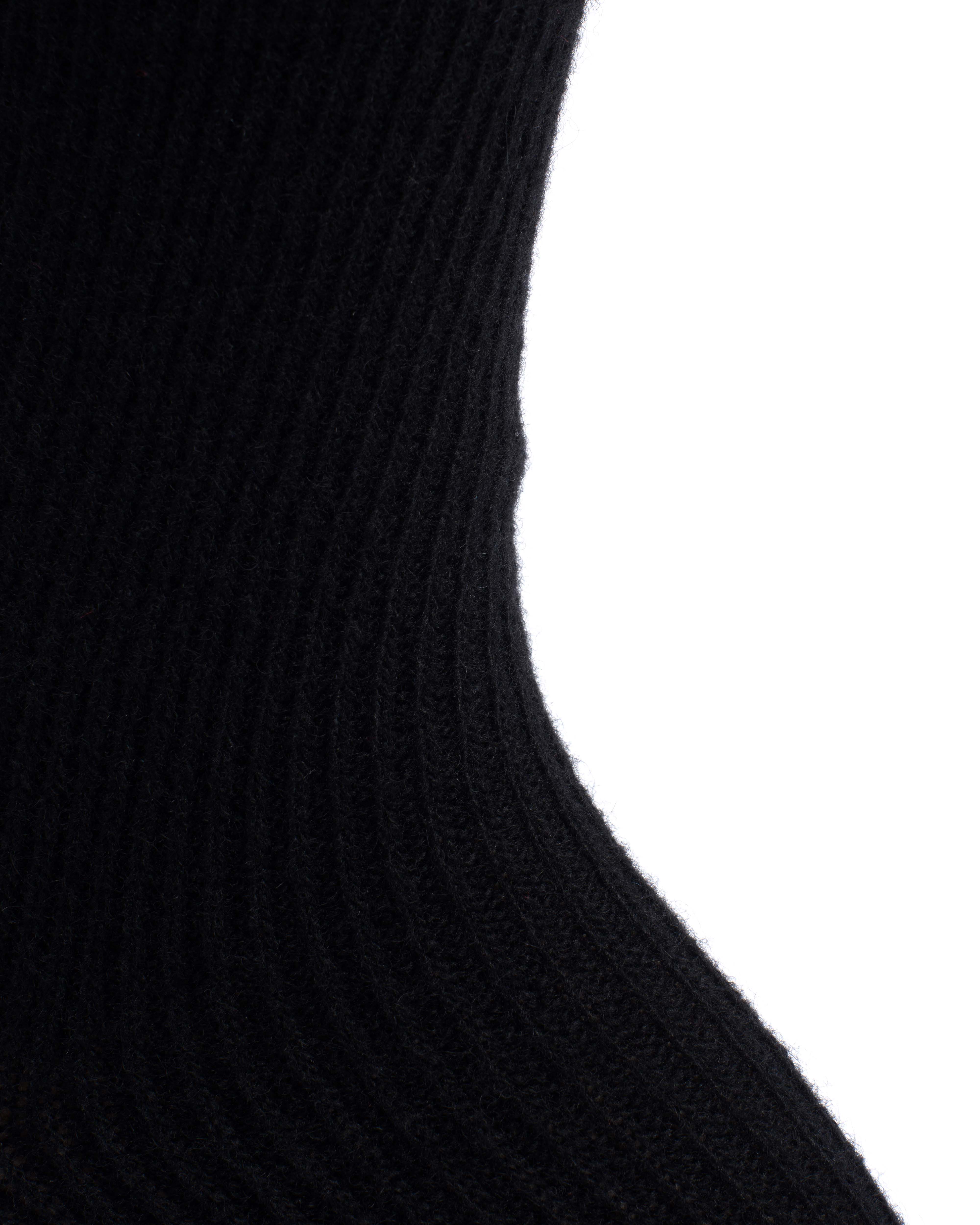 Lanai cashmere socks 70% wool 30% cashmere Black - Image 5