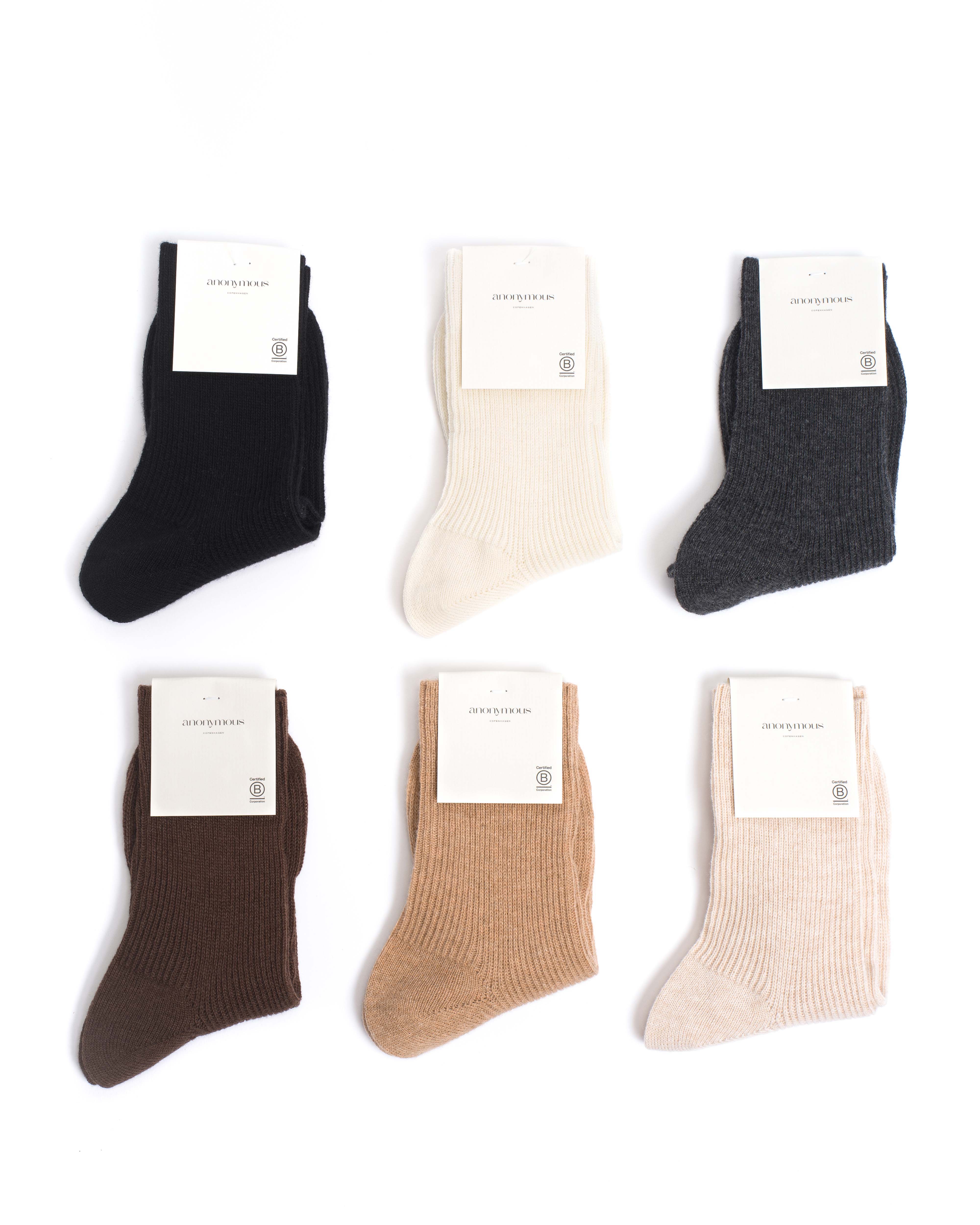Lanai cashmere socks 70% wool 30% cashmere Black - Image 6