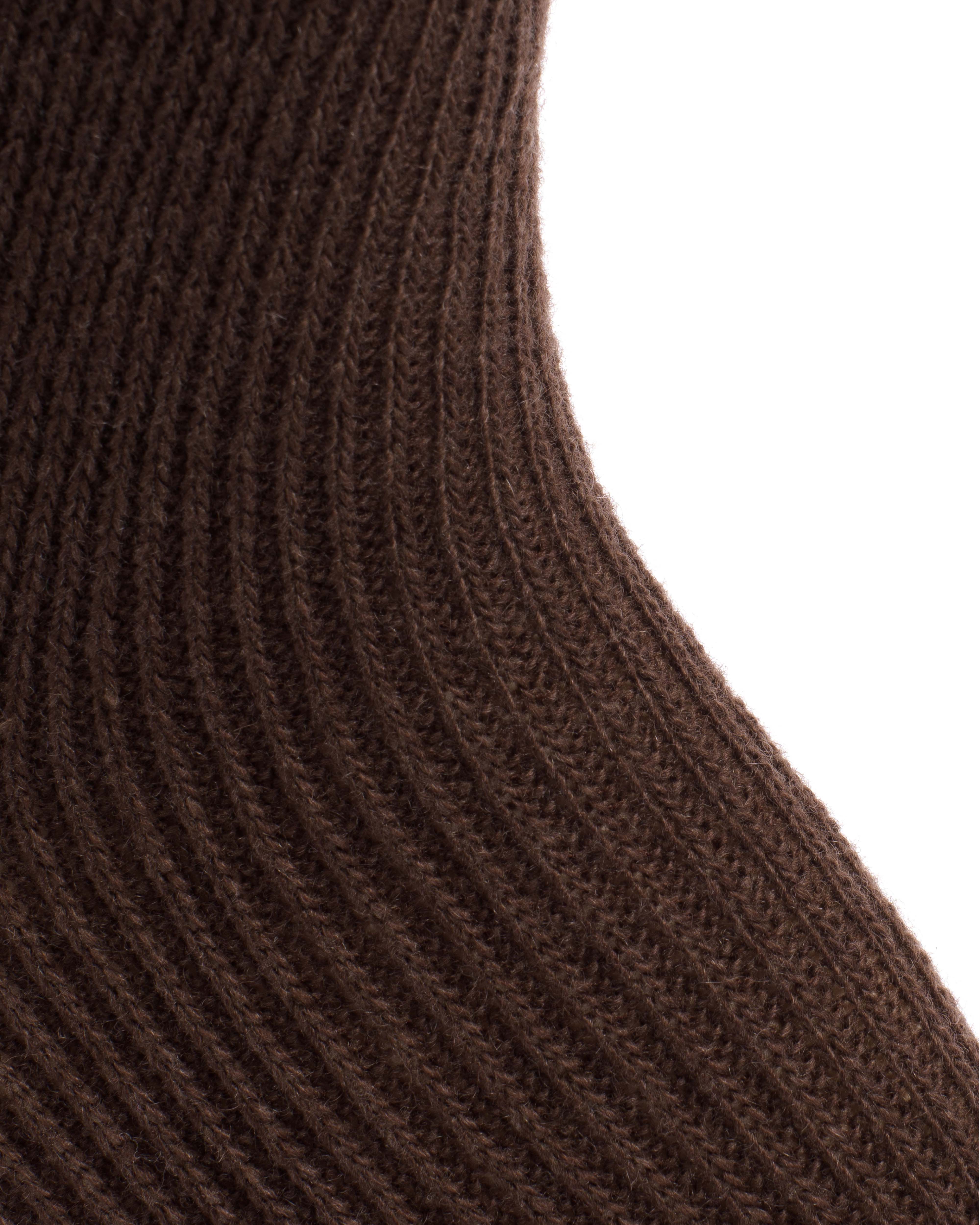 Lanai cashmere socks 70% wool 30% cashmere Chocolate - Image 5
