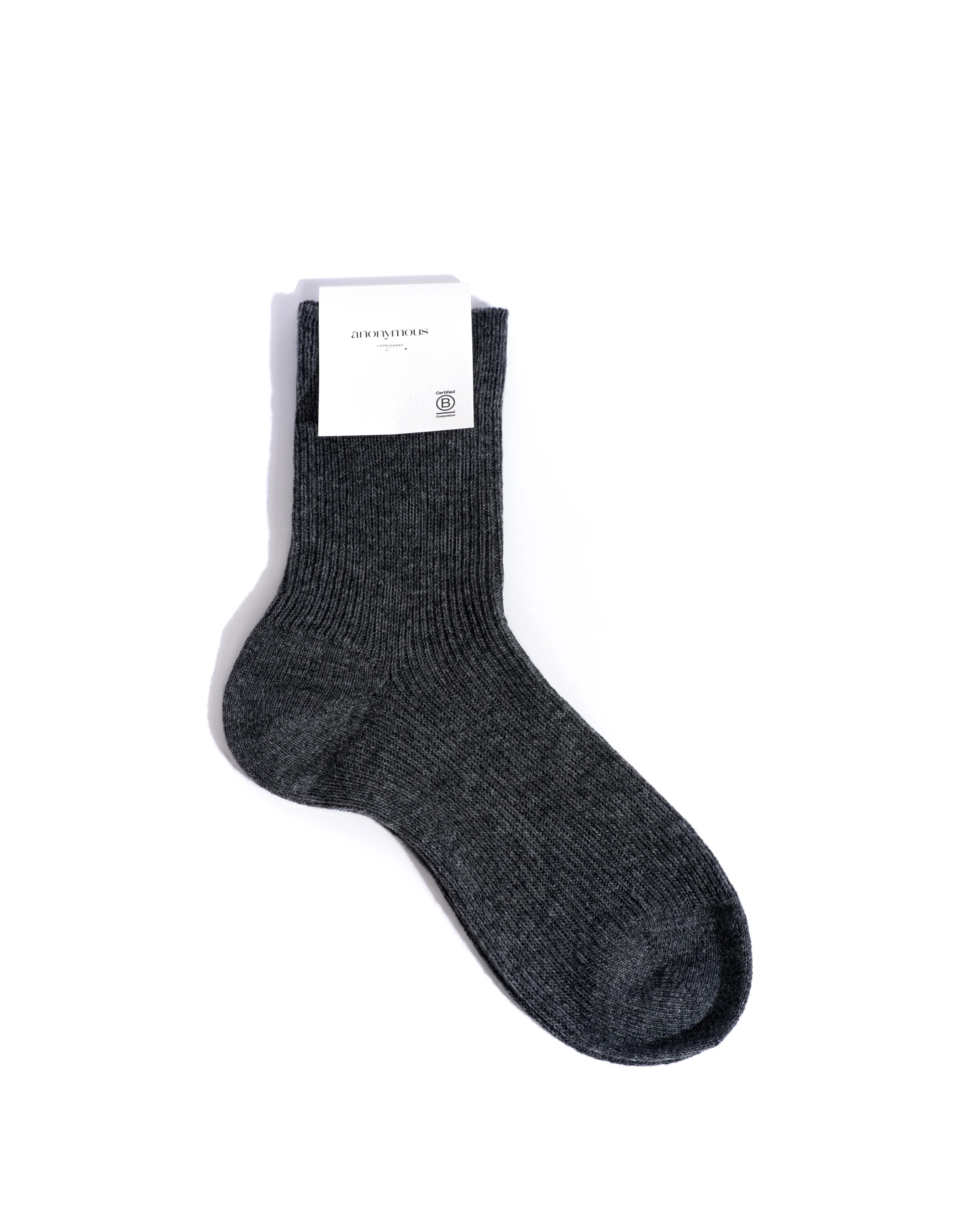 Lanai cashmere socks 70% wool 30% cashmere Dark grey - Image 4