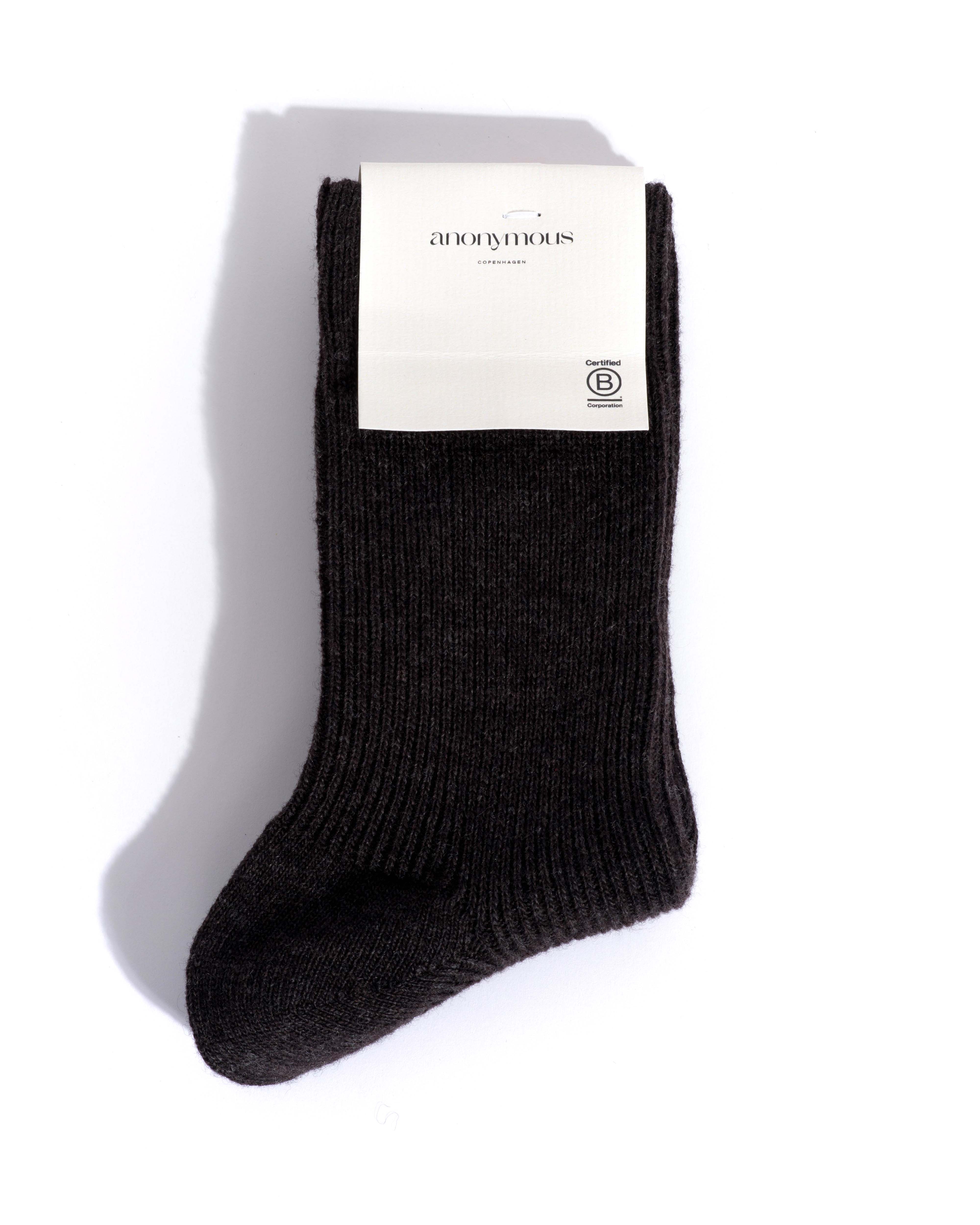 Lanai cashmere socks 70% wool 30% cashmere Espresso brown - Image 3