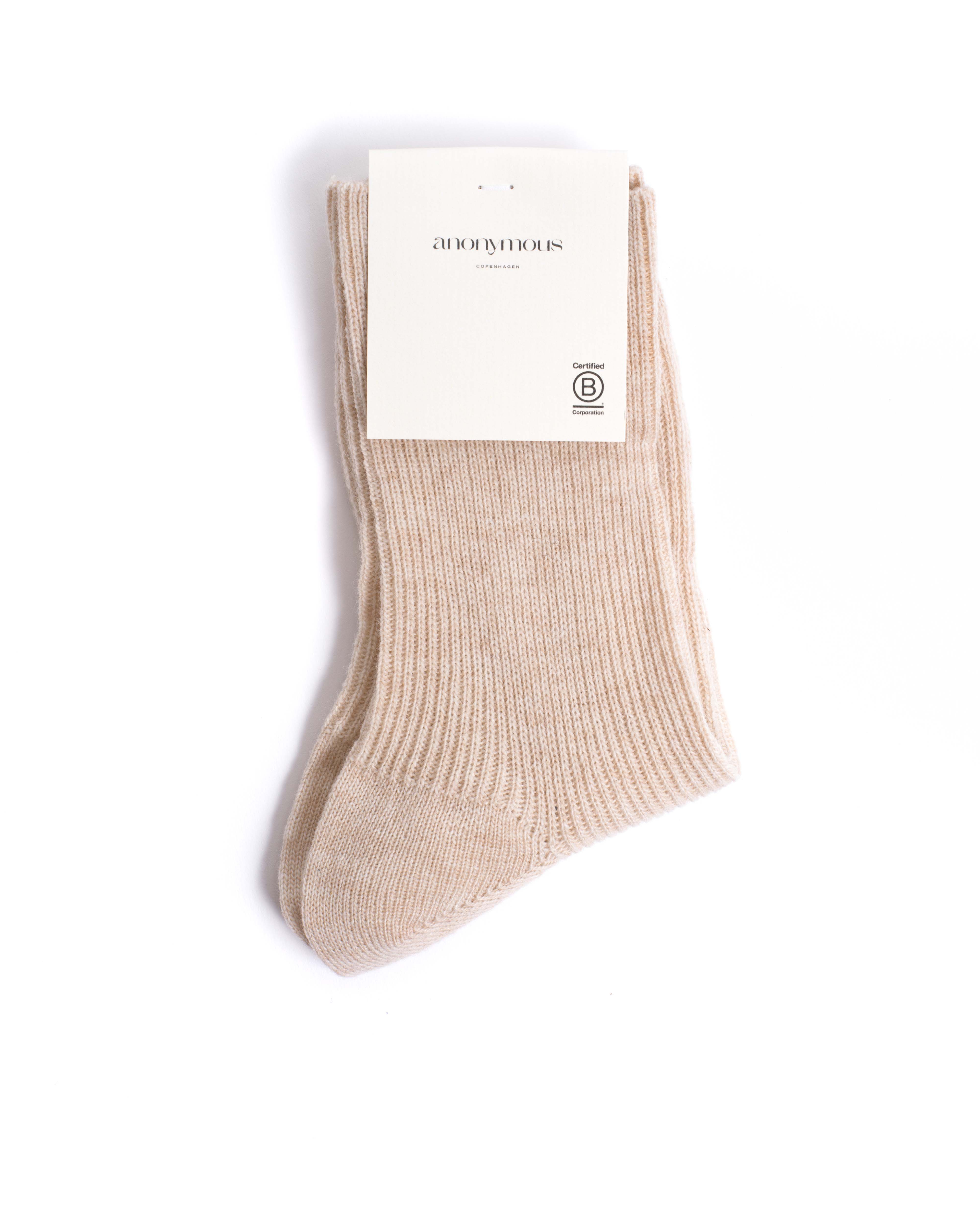 Lanai cashmere socks 70% wool 30% cashmere Powder - Image 4