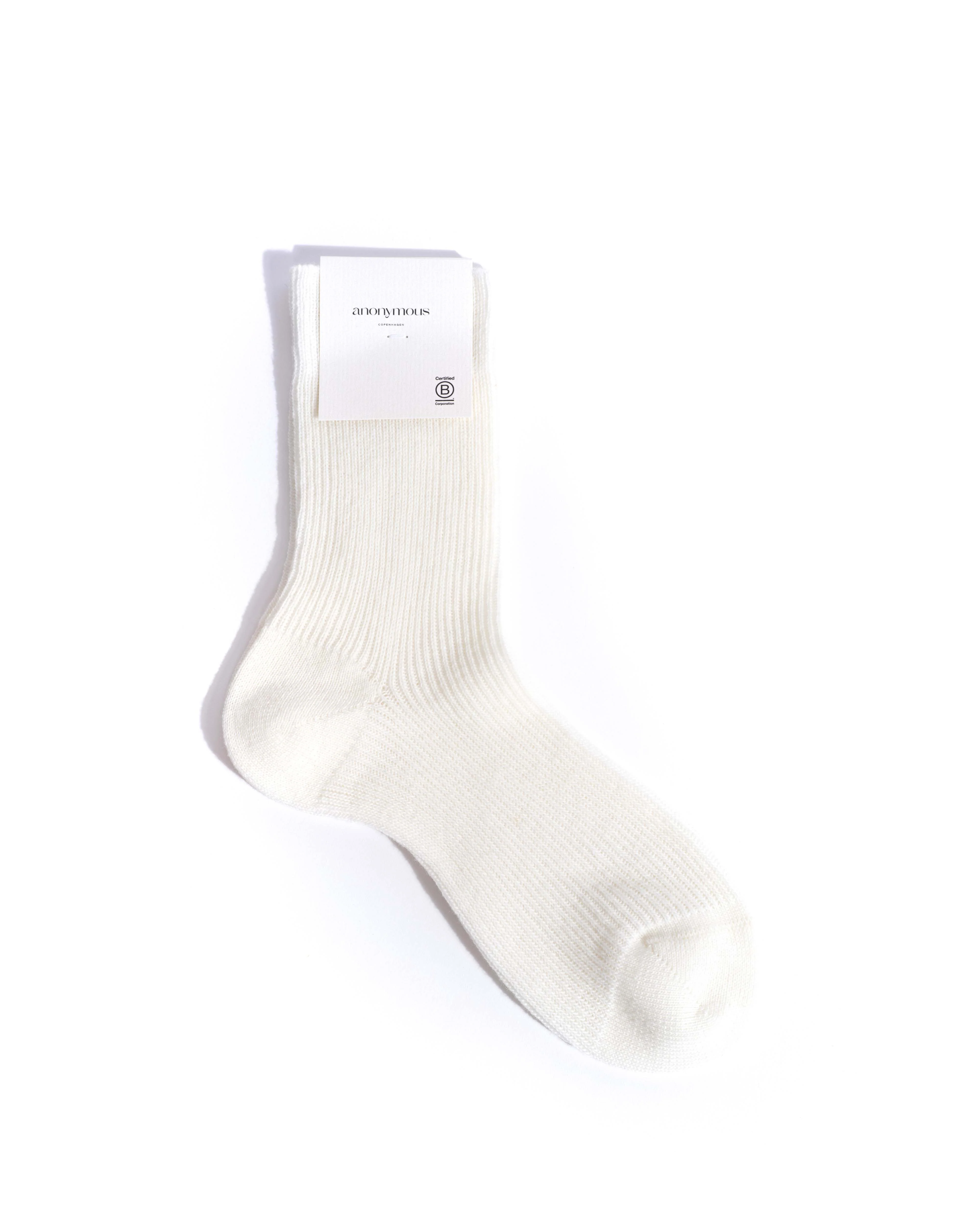 Lanai cashmere socks 70% wool 30% cashmere White sand - Image 4