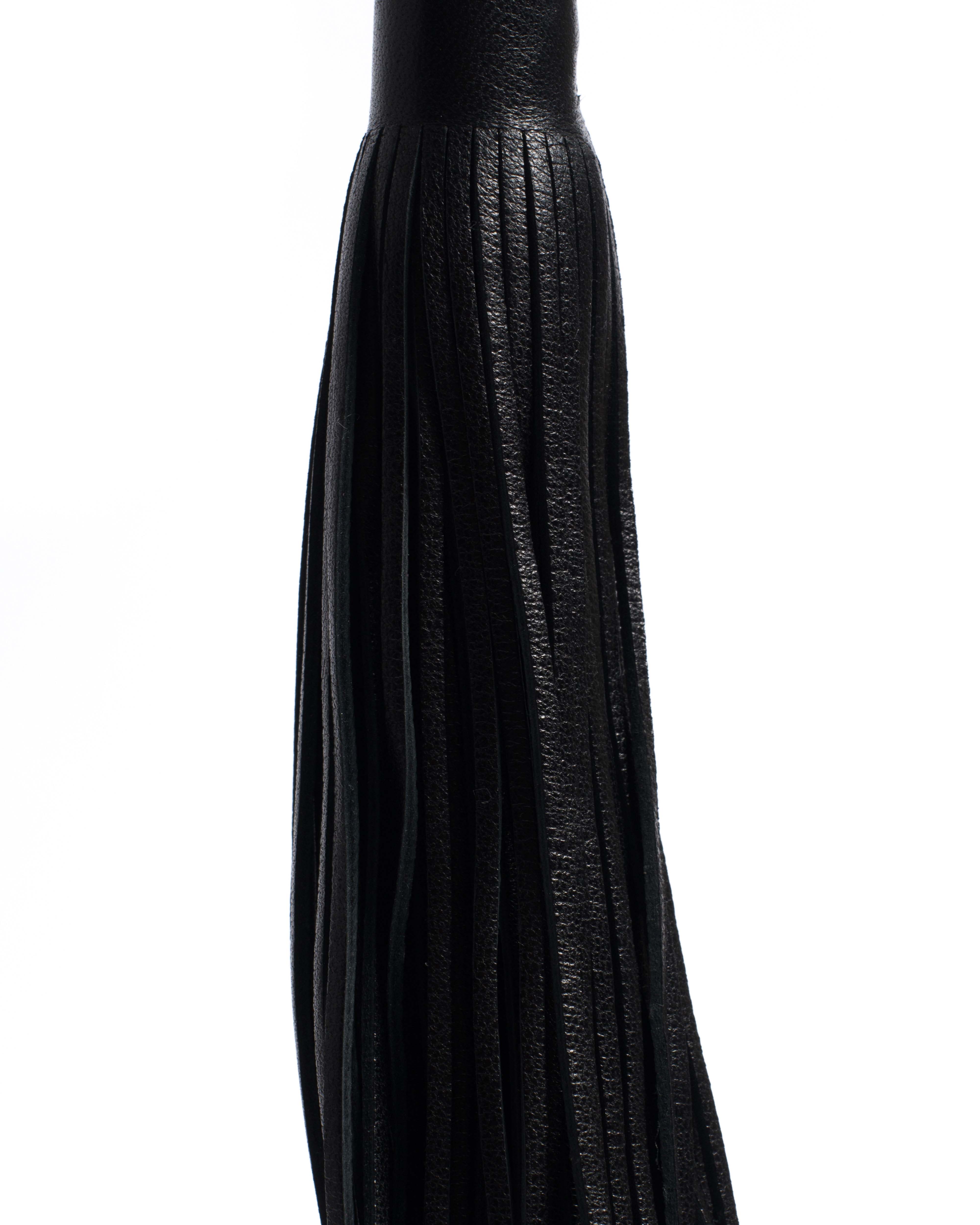 Langley fringe keyring Silky lamb Black - Image 3