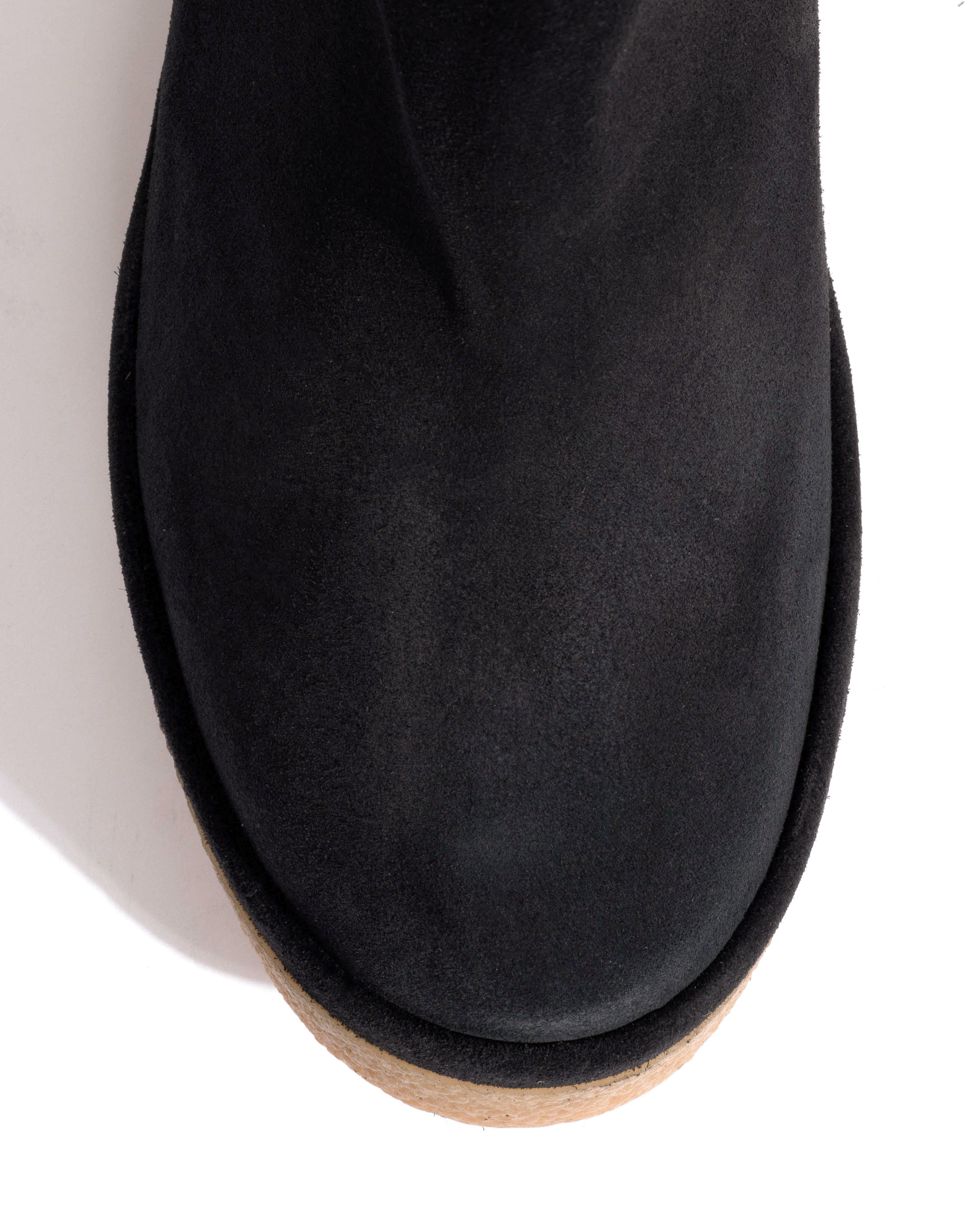 Laurell 65 platform Calf suede & sole Off black & natural - Image 5