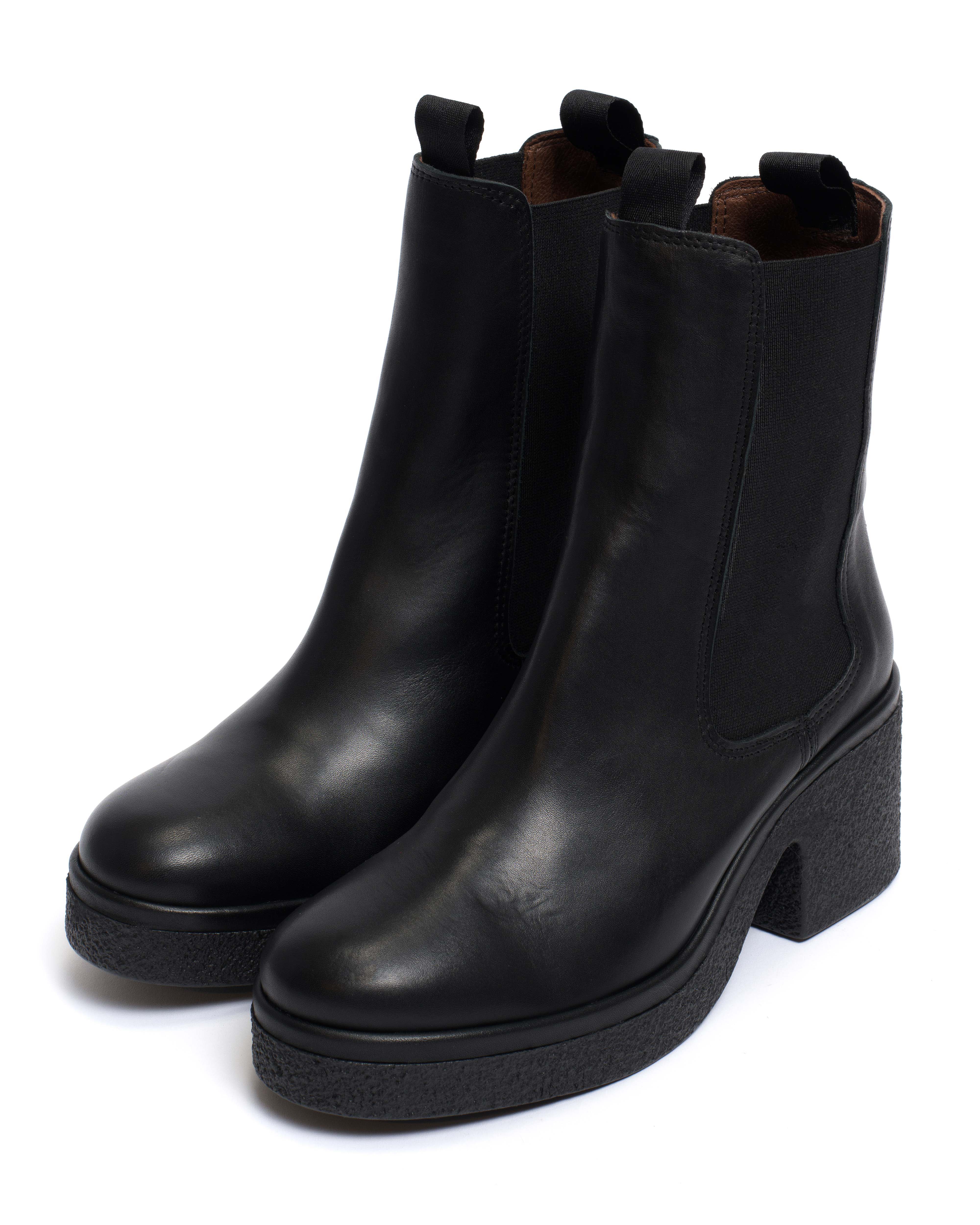 Laurell 65 platform Soft calf & sole Black & black - Image 2