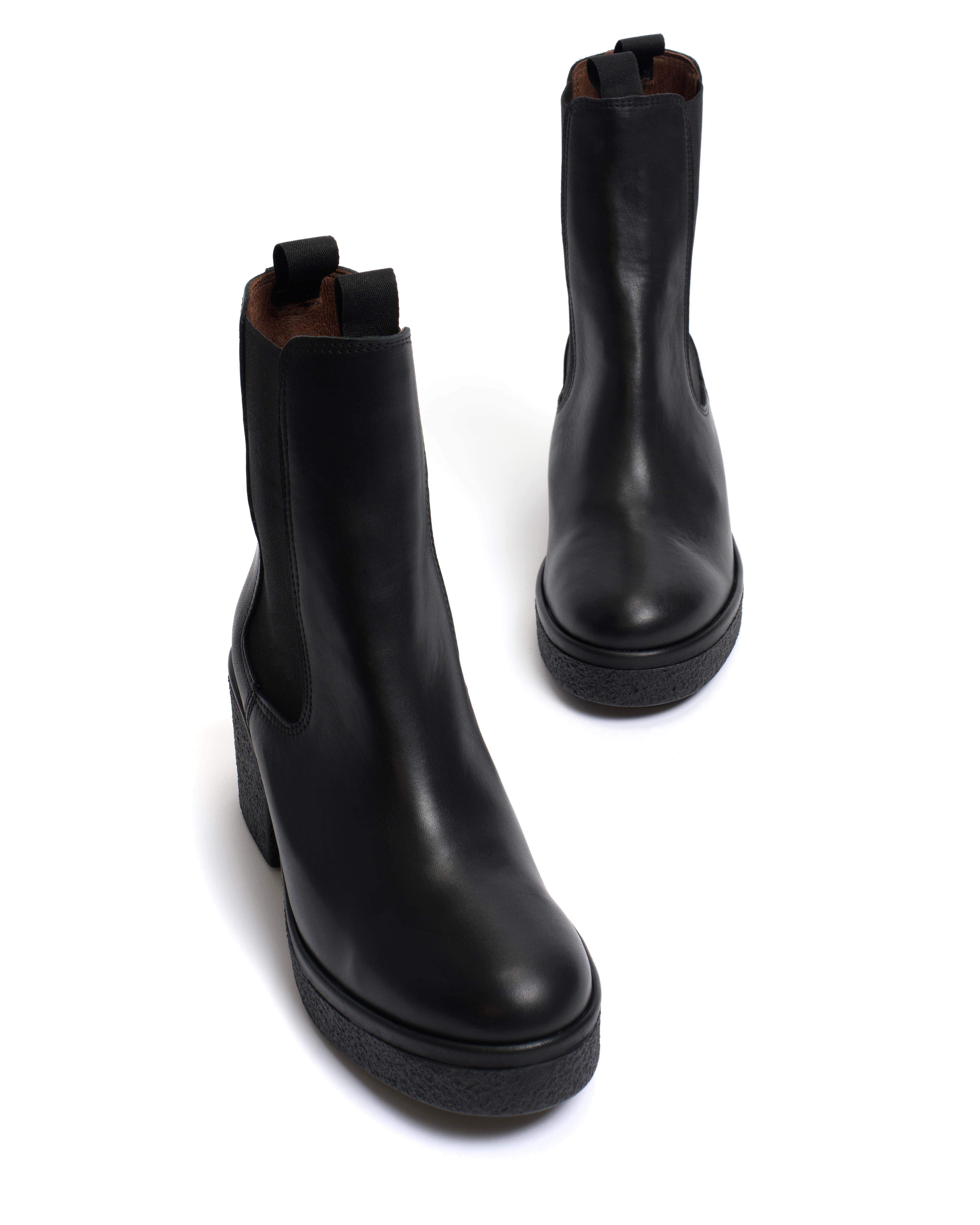 Laurell 65 platform Soft calf & sole Black & black - Image 6