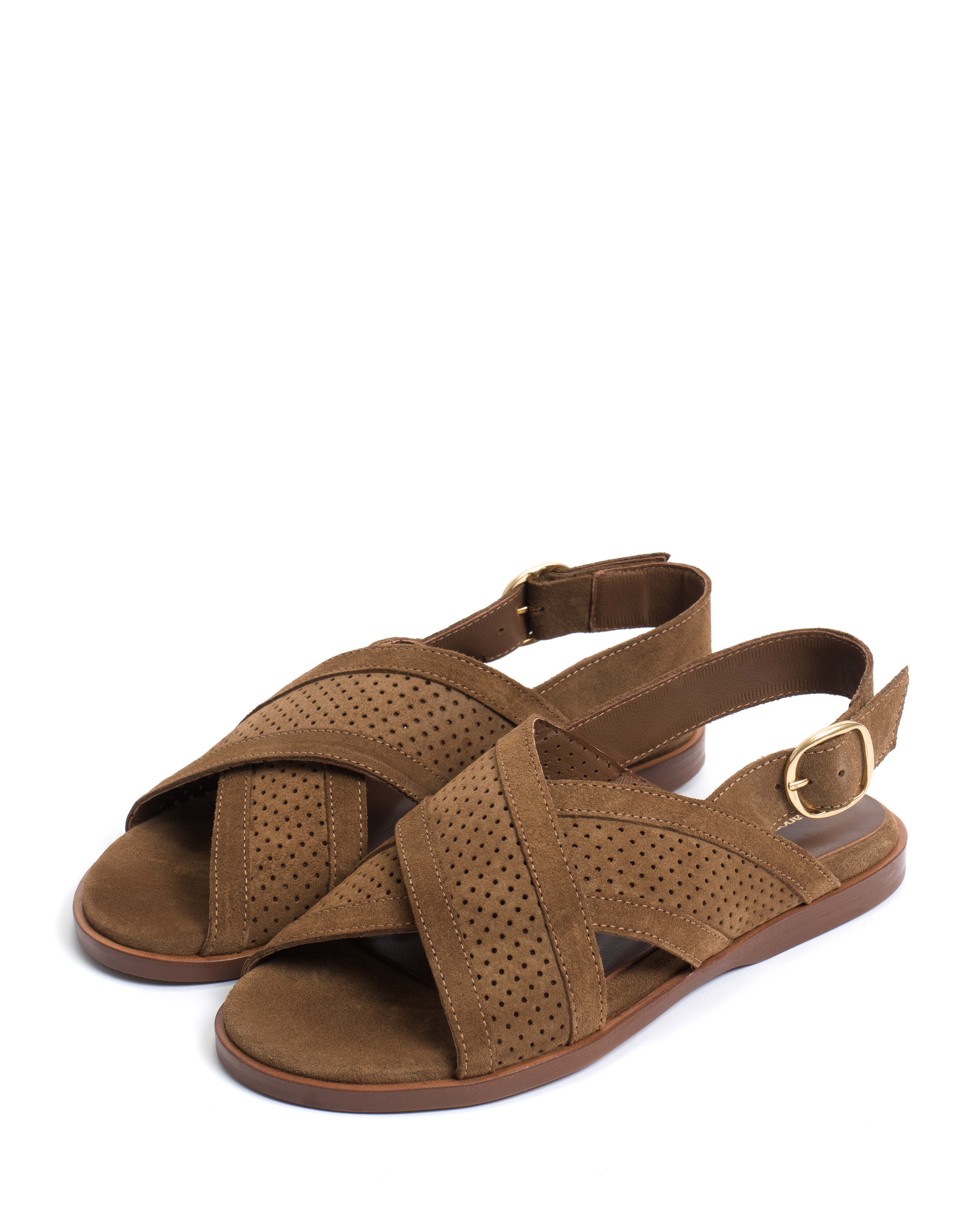 Leila 10 classic Calf suede Cinnamon - Image 2
