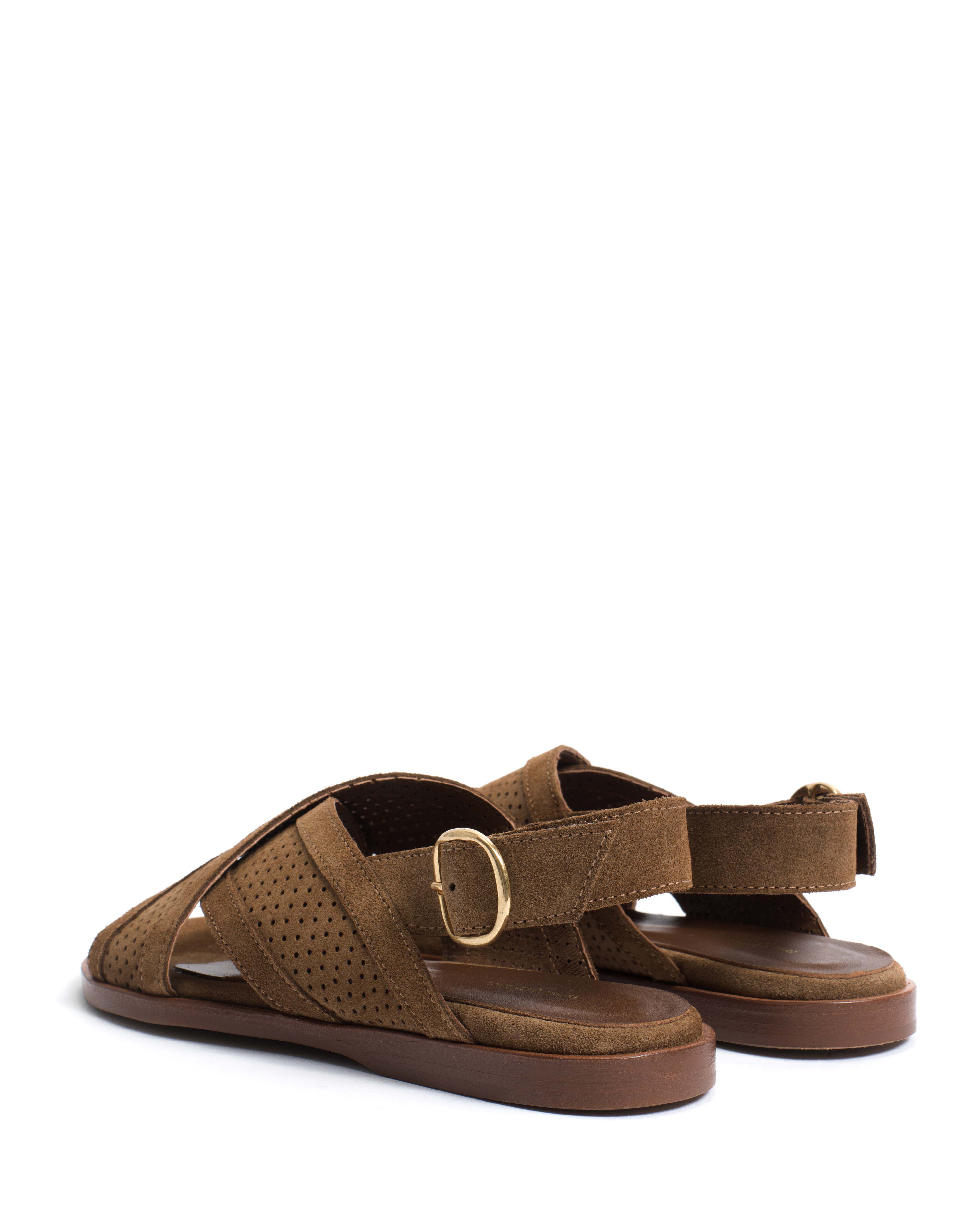 Leila 10 classic Calf suede Cinnamon - Image 4