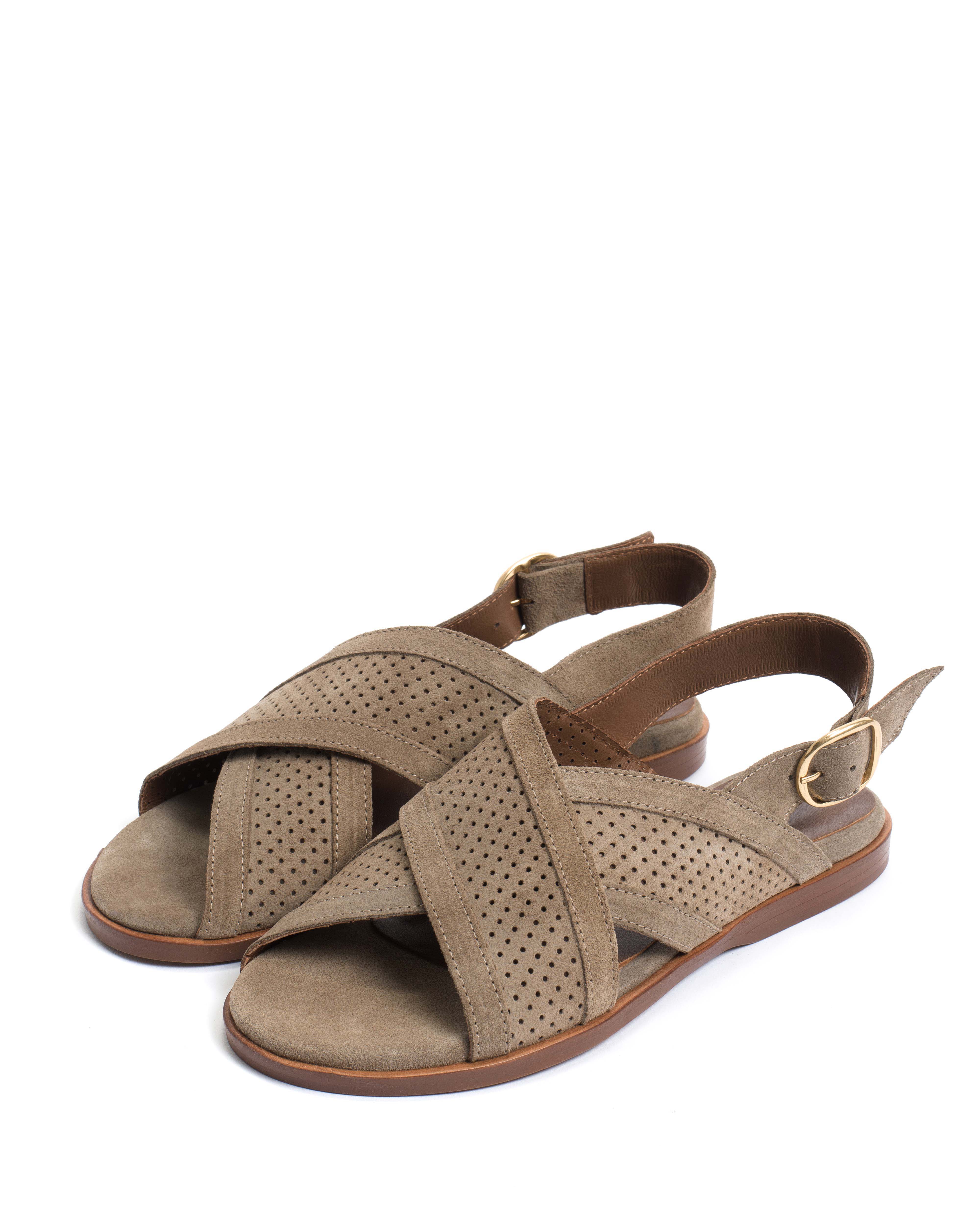 Leila 10 classic Calf suede Mushroom - Image 2