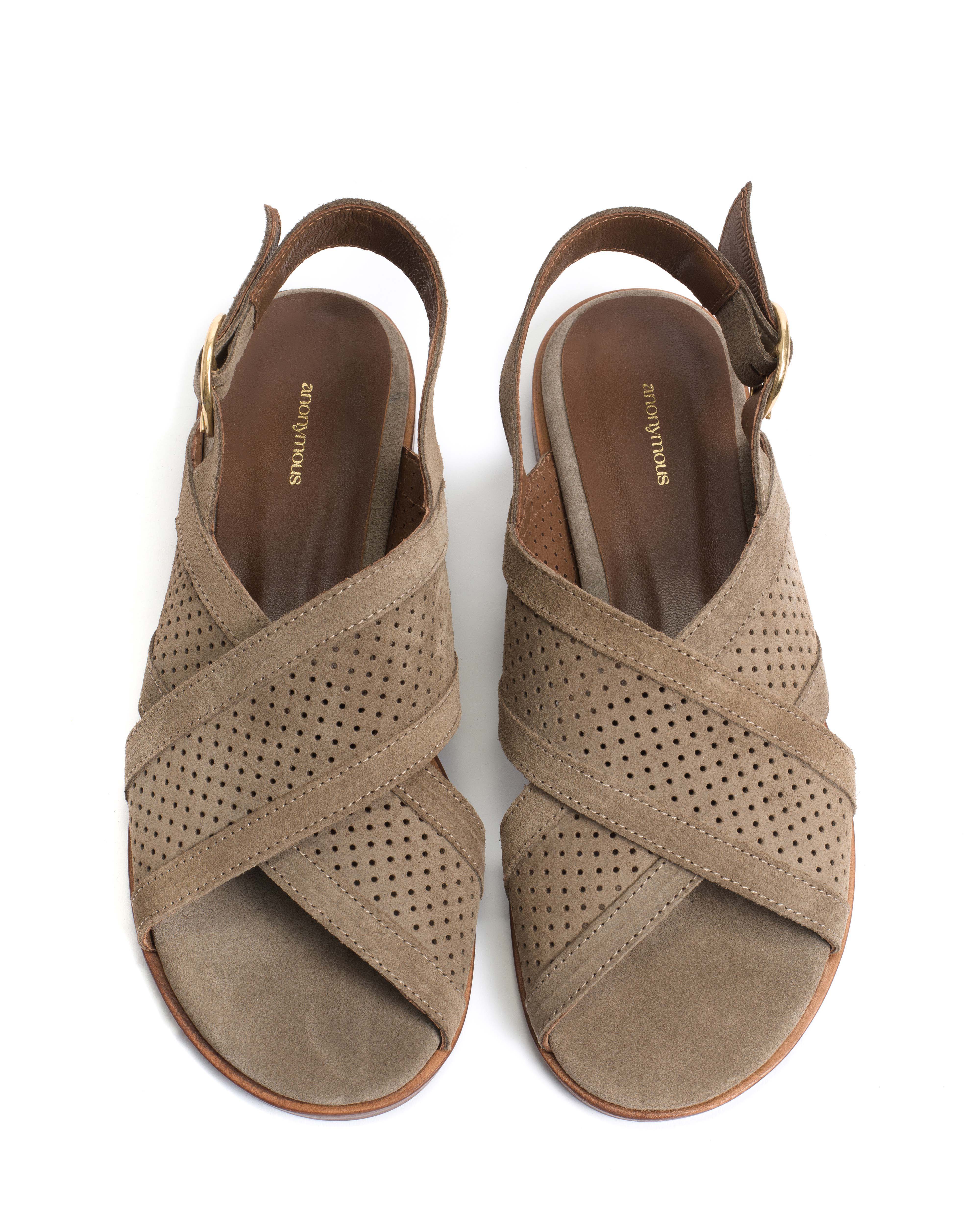 Leila 10 classic Calf suede Mushroom - Image 3
