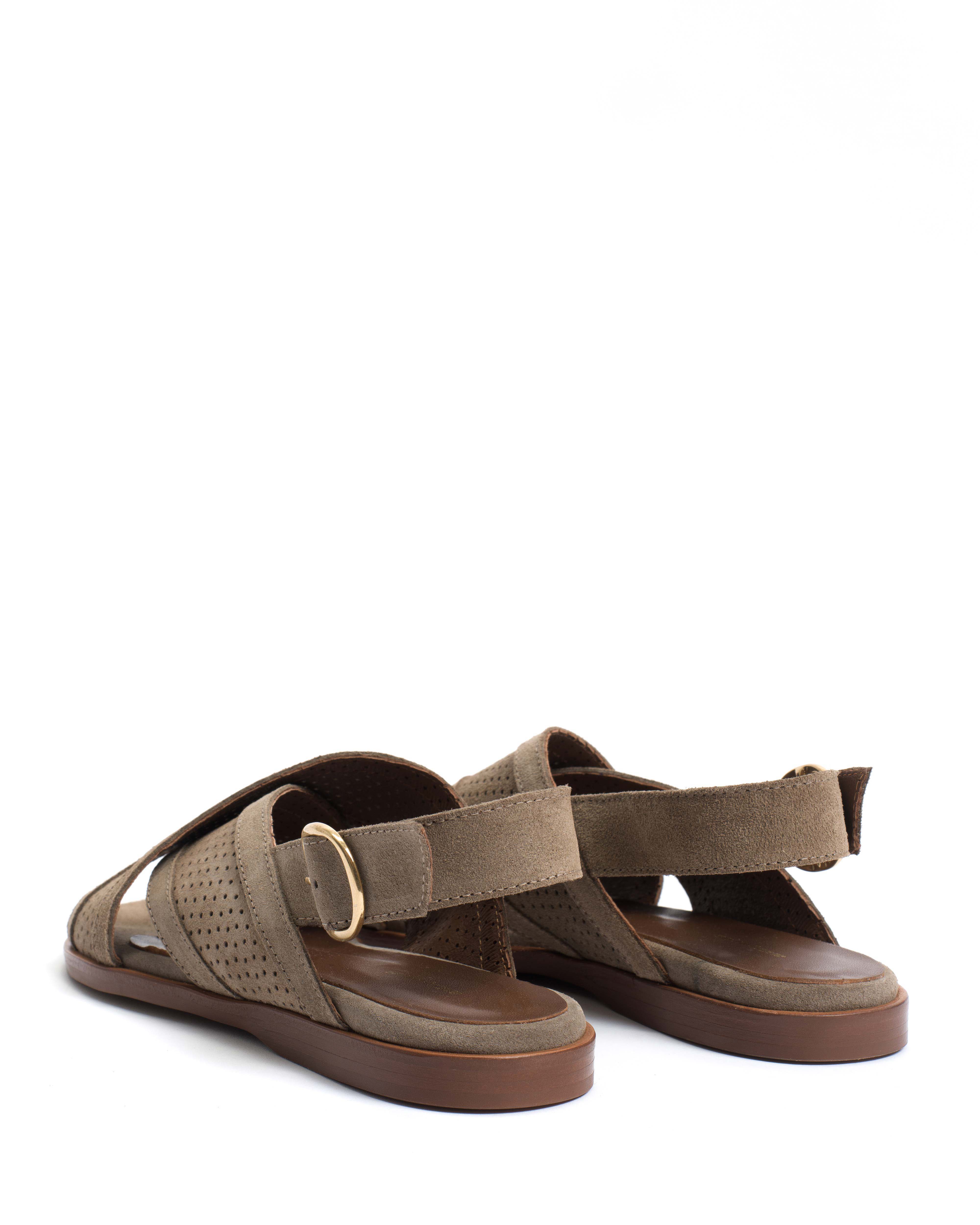 Leila 10 classic Calf suede Mushroom - Image 4