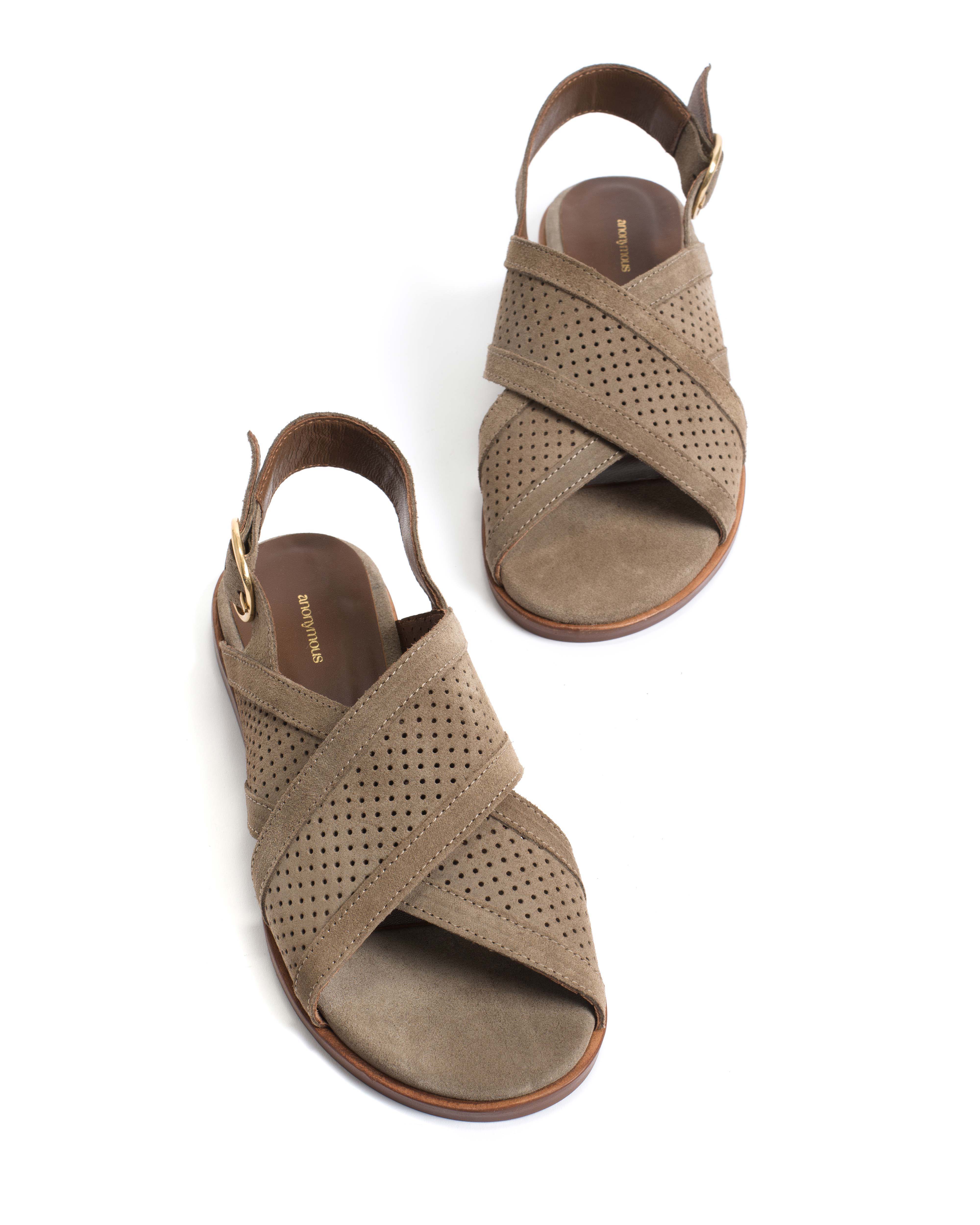 Leila 10 classic Calf suede Mushroom - Image 5