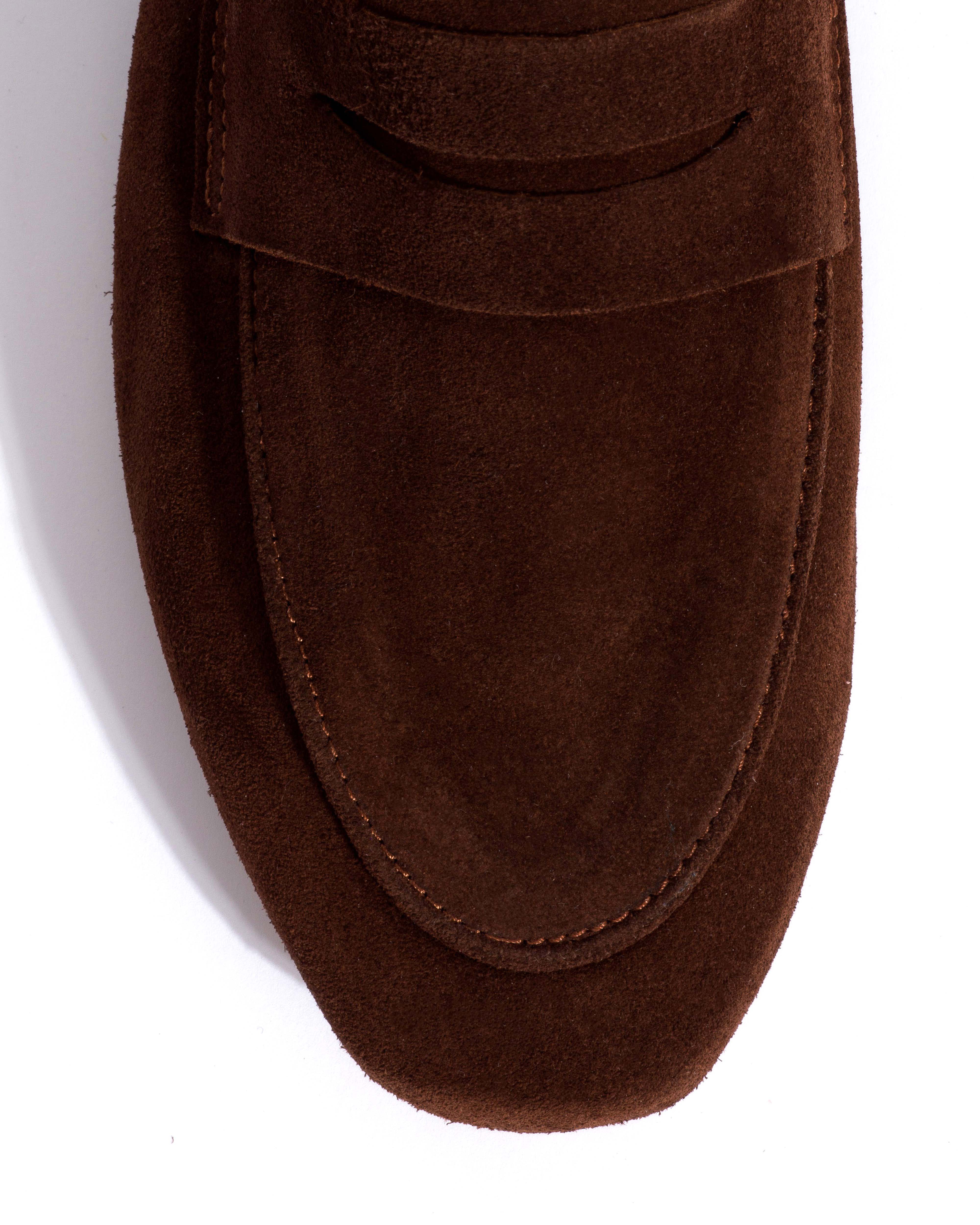 Lindsay Calf suede Chocolate - Image 5