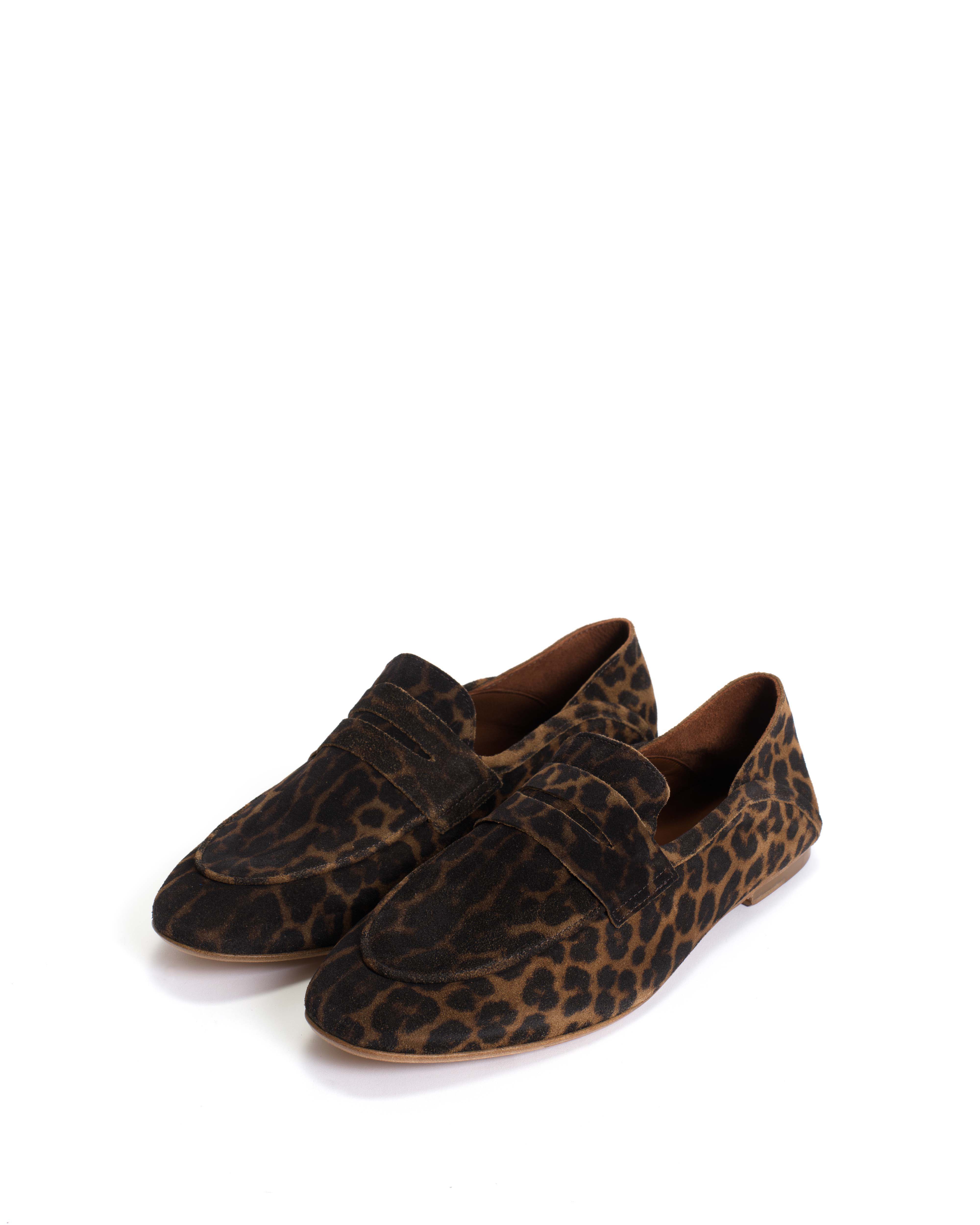 Lindsay Calf suede print Leopard - Image 2