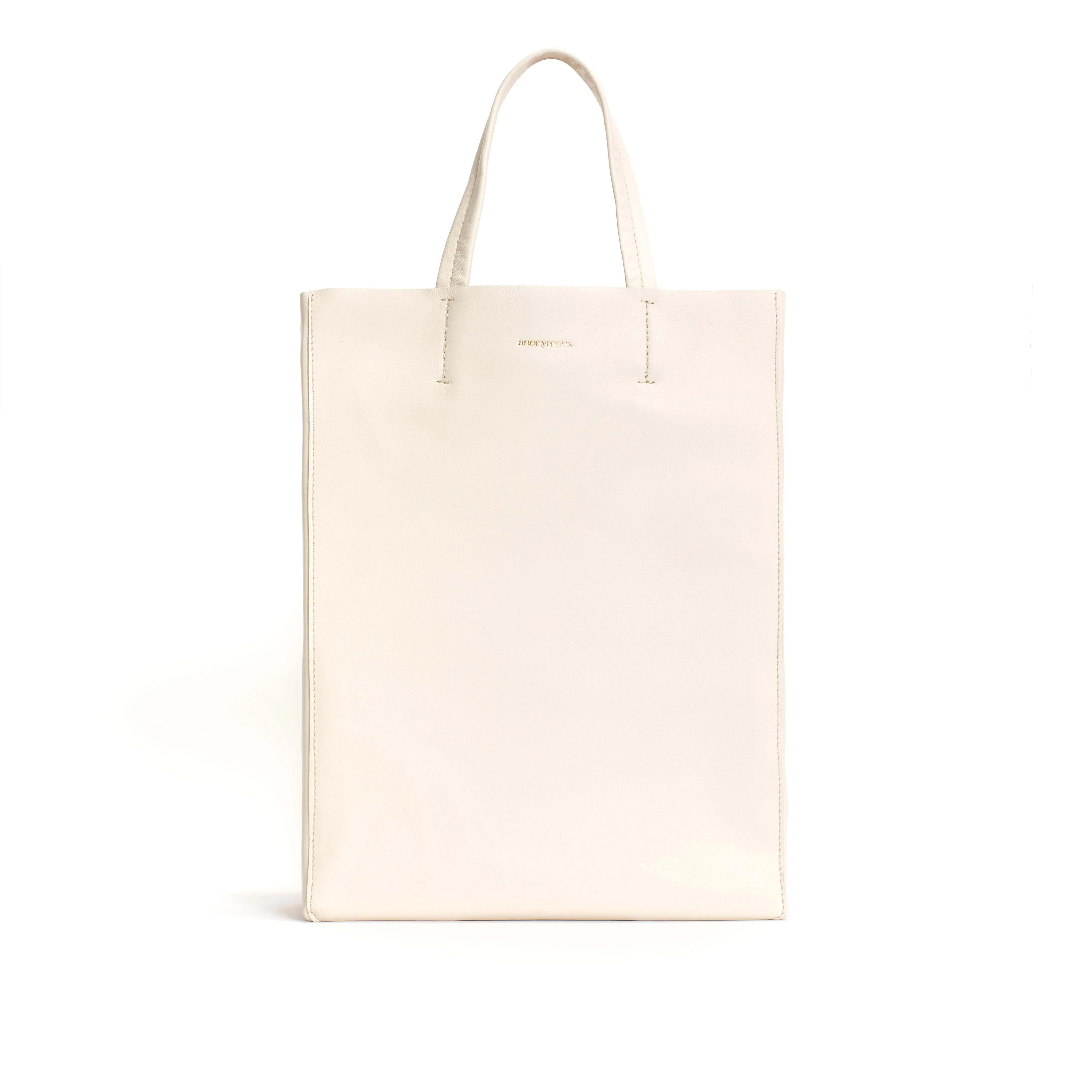 Linea shopper Shiny lamb Milk white