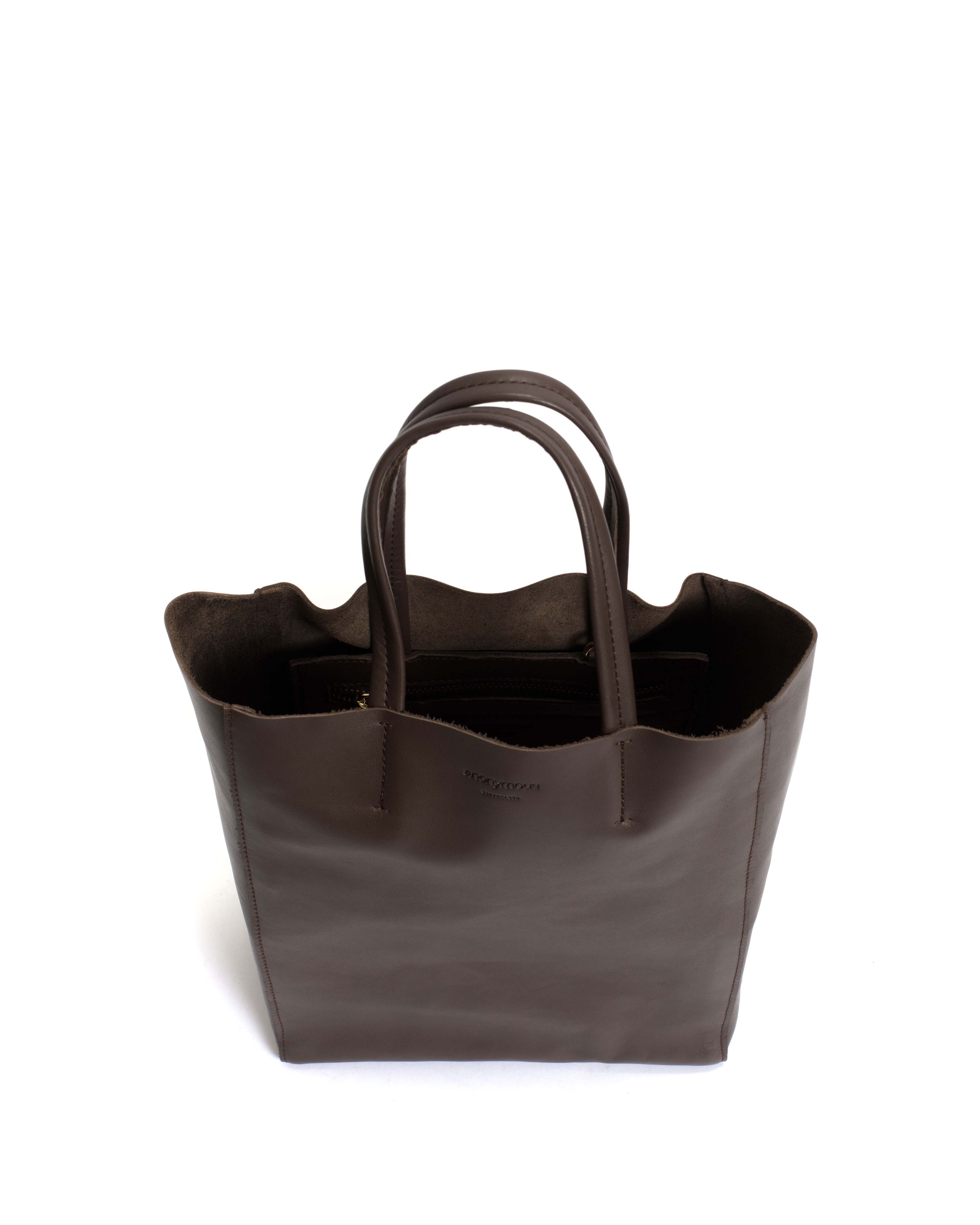Linea shopper Soft calf Coffee brown - Image 3
