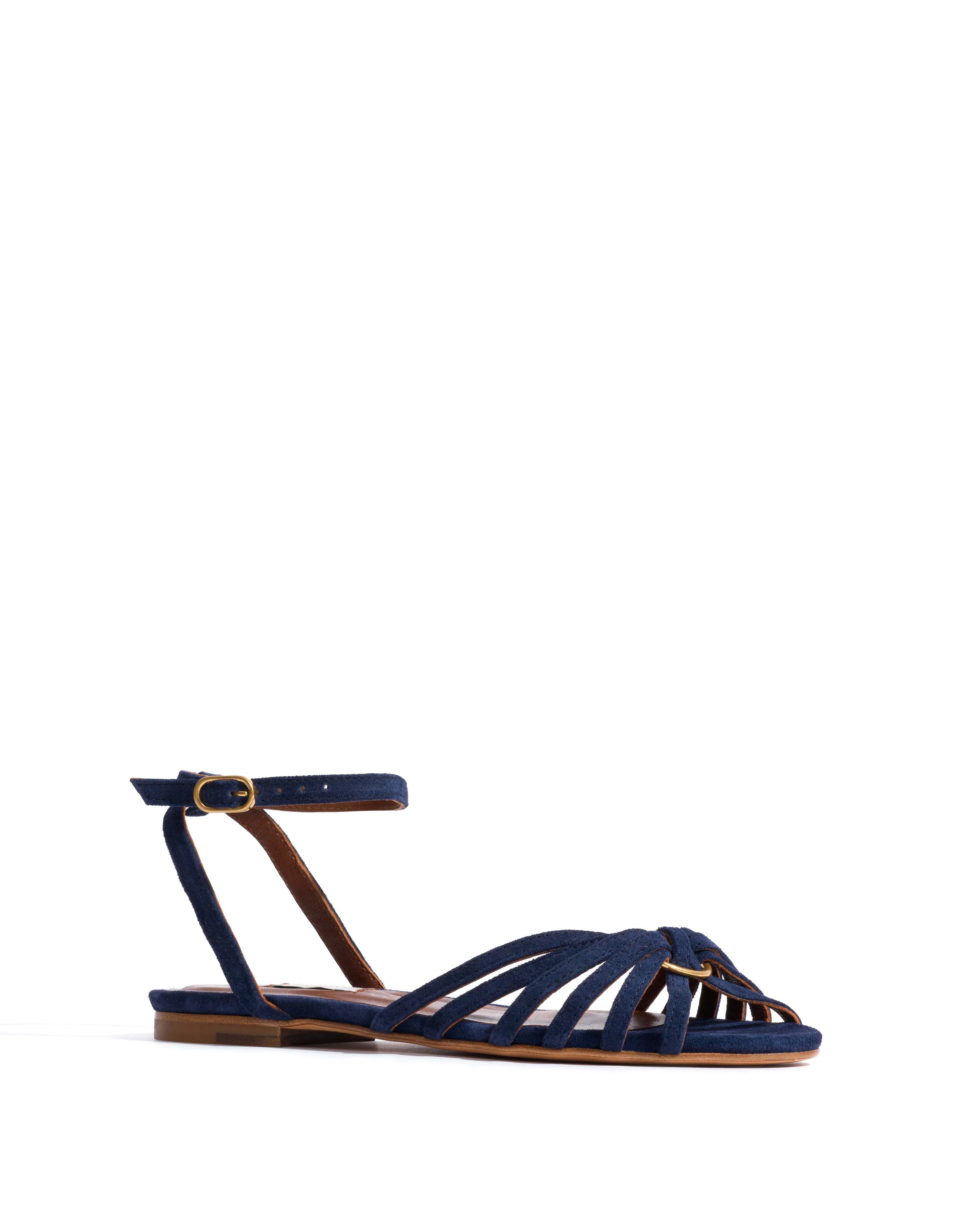 Lopes 10 Calf suede Ink blue - Image 2