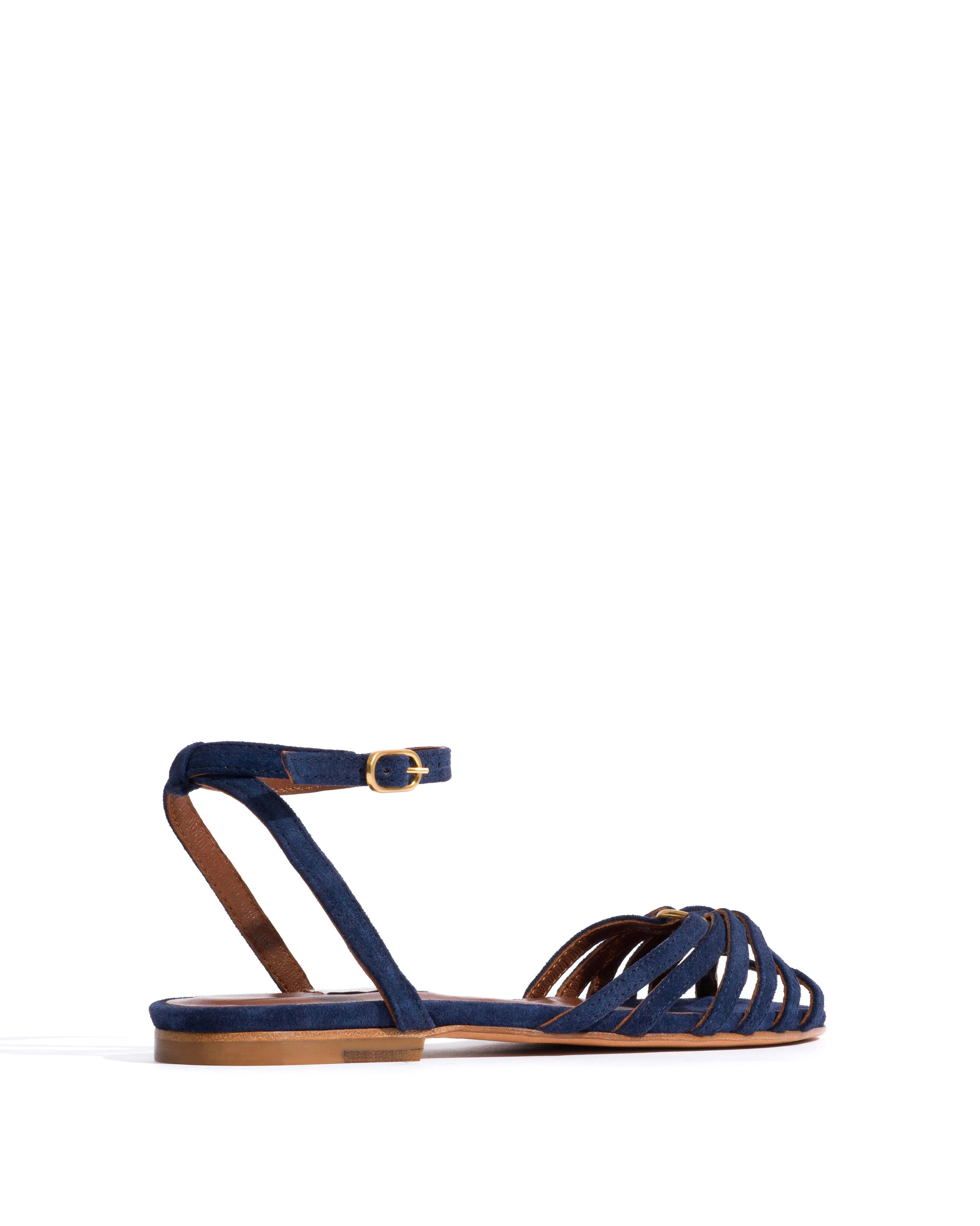 Lopes 10 Calf suede Ink blue - Image 3