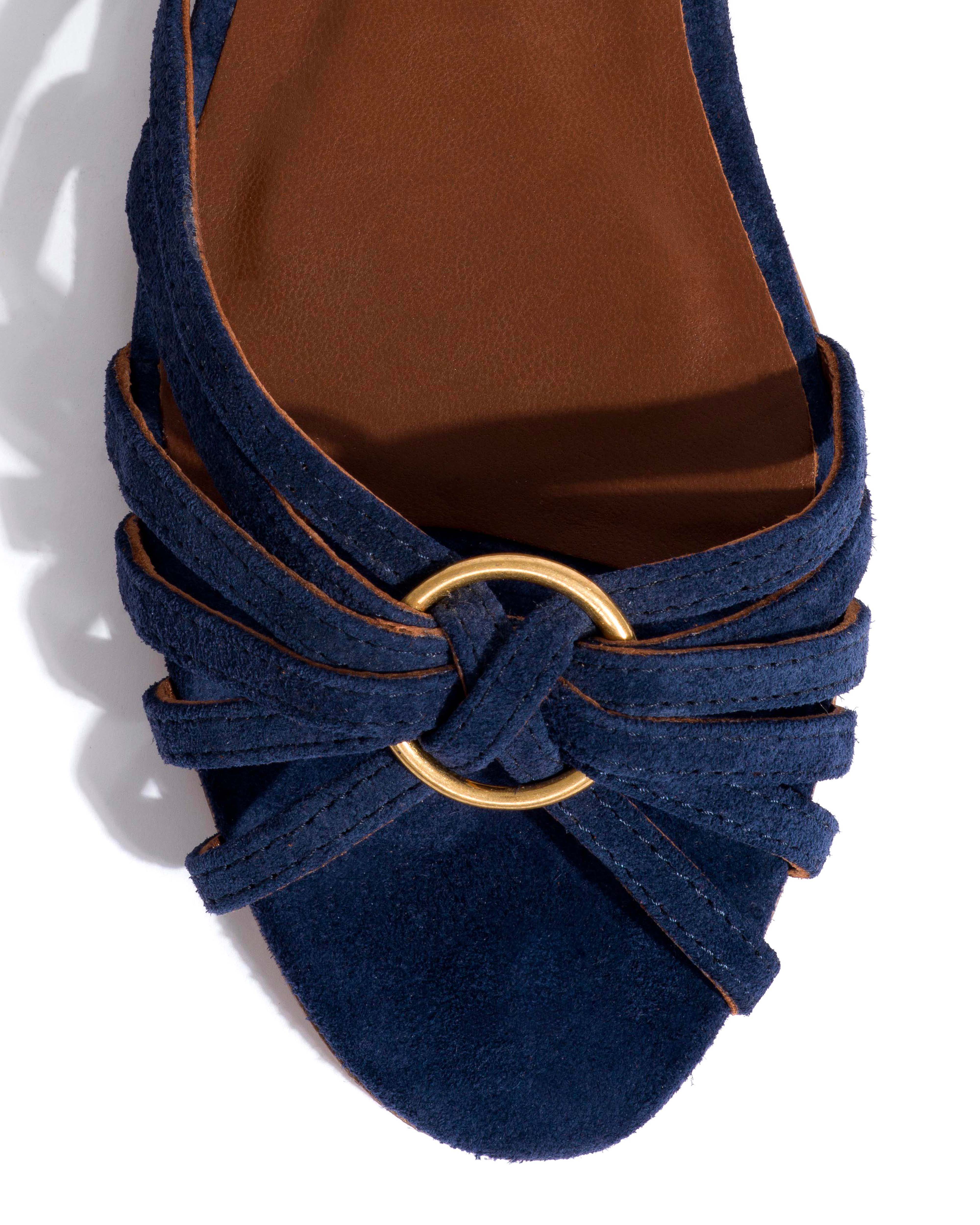 Lopes 10 Calf suede Ink blue - Image 5