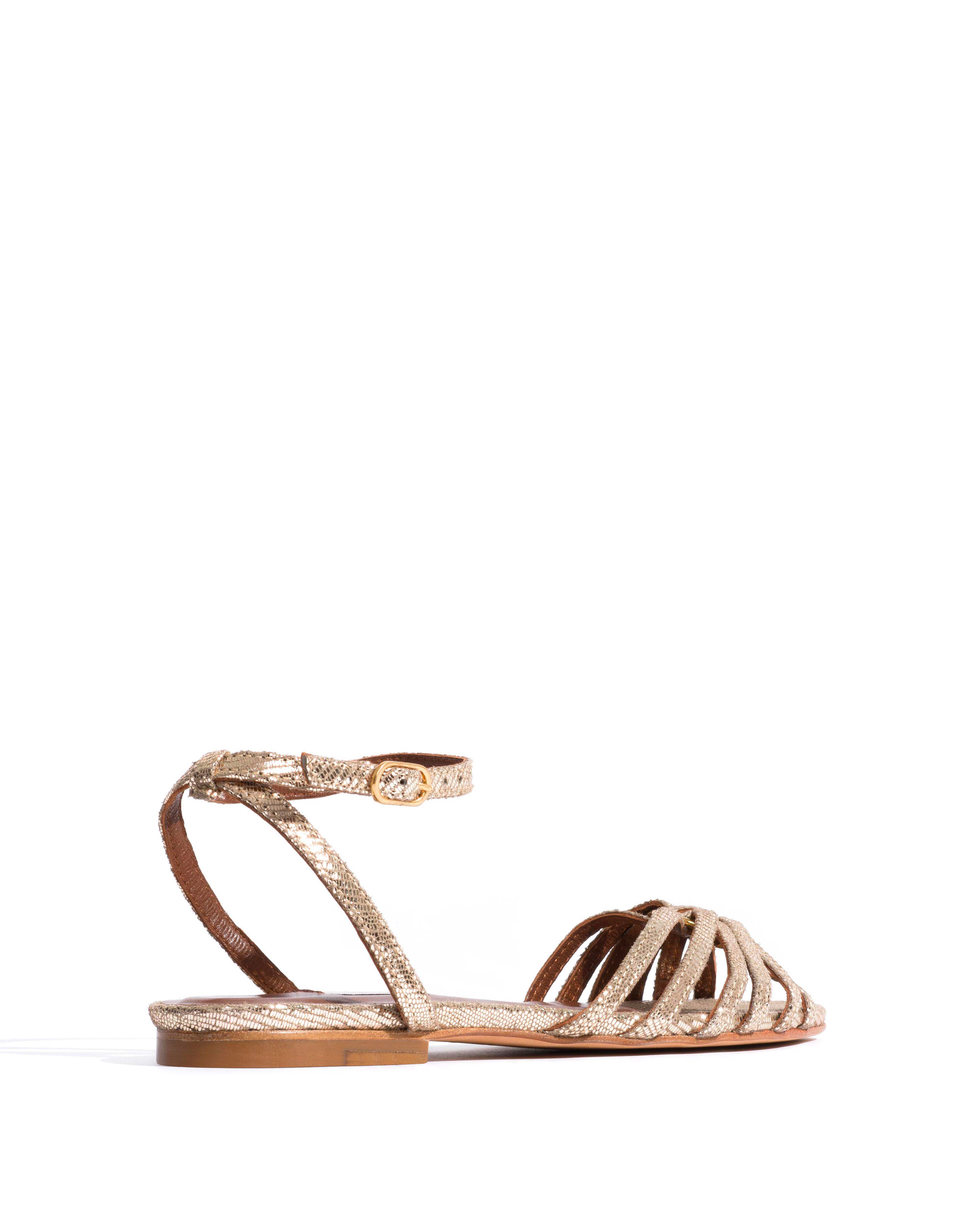 Lopes 10 Lizard metallic goat Vintage champagne - Image 3