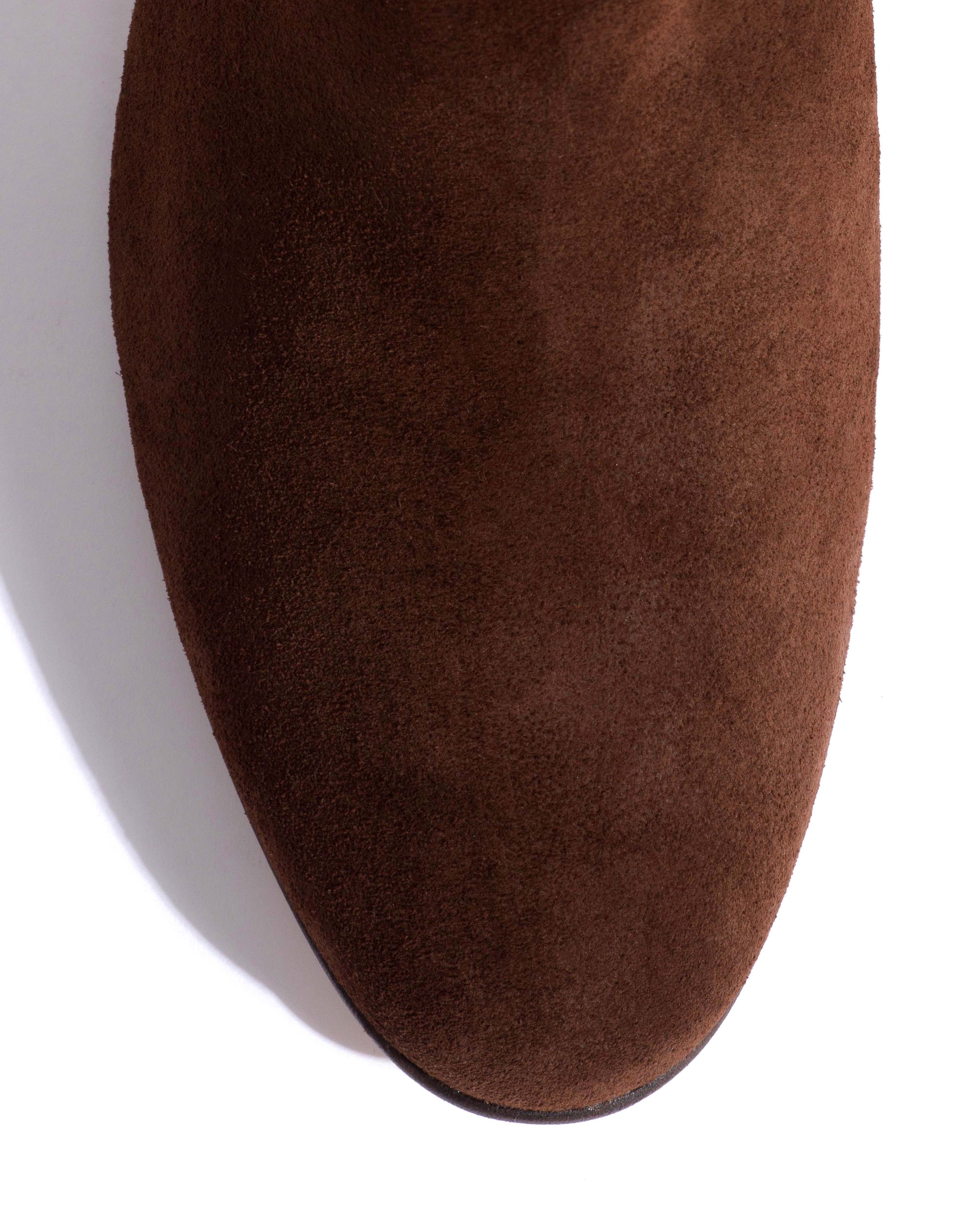 Lully 55 Calf suede Chocolate - Image 5