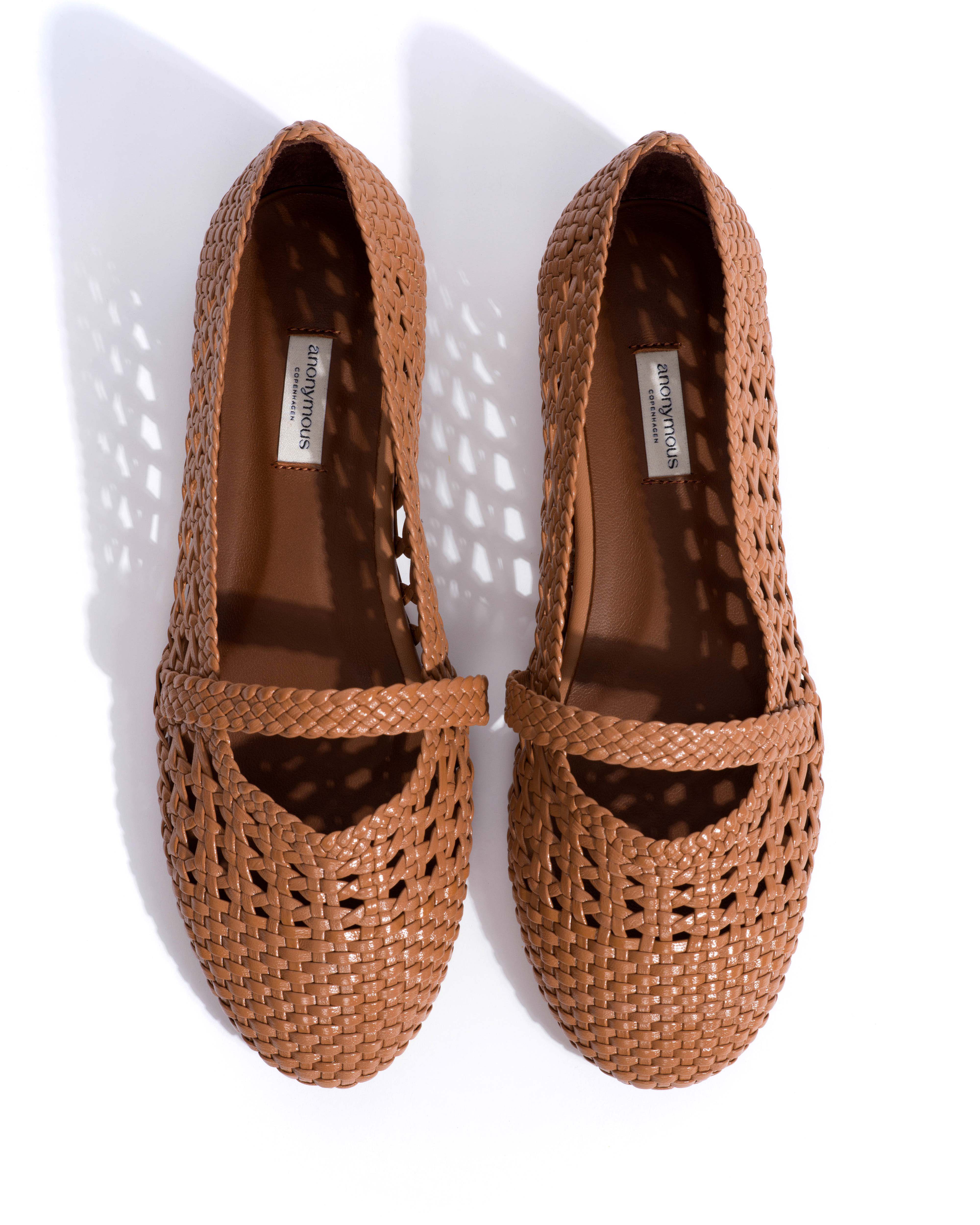 Maddie hand-braided Hand-braided leather Caramel - Image 4