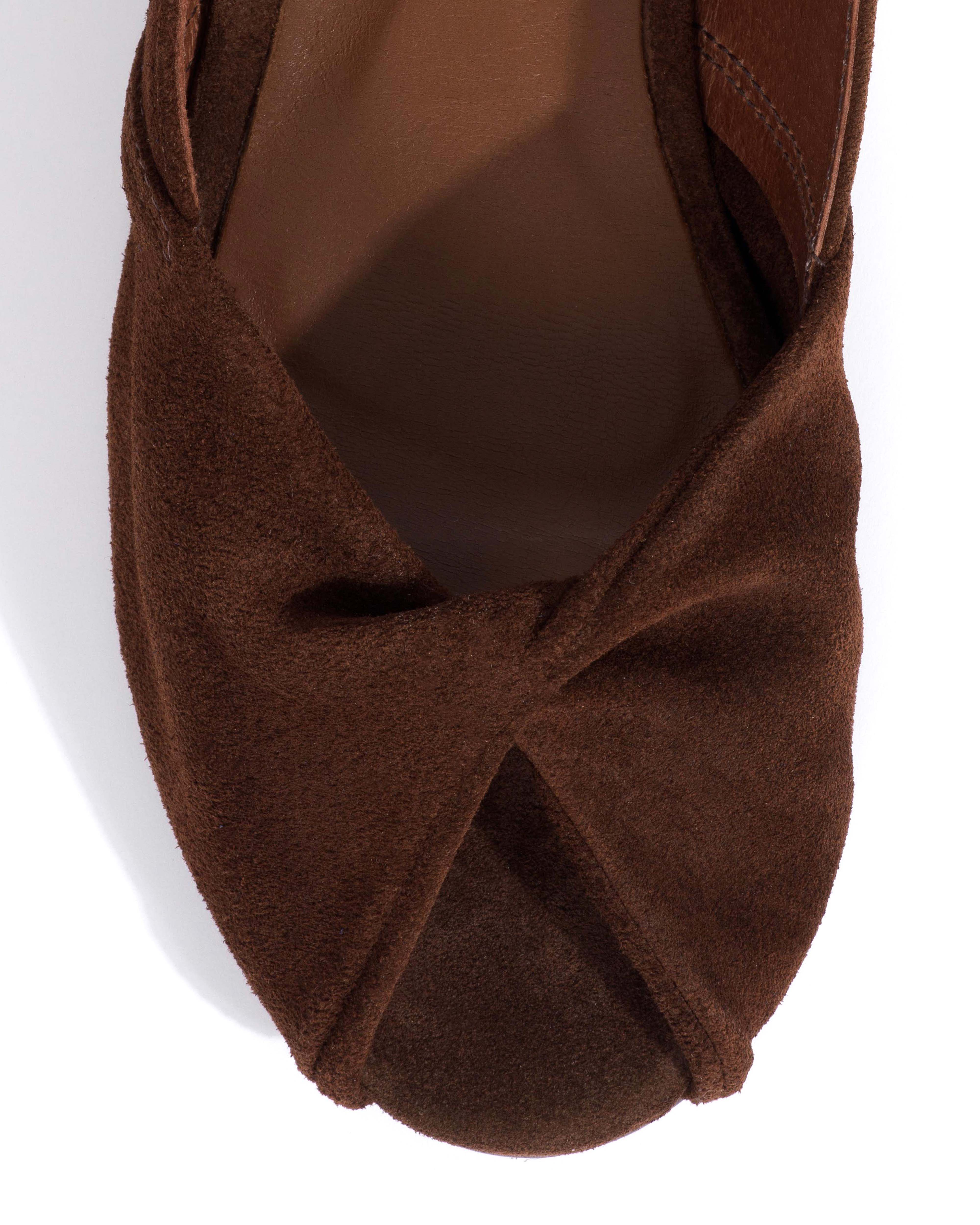 Magda 20 Calf suede Chocolate - Image 5