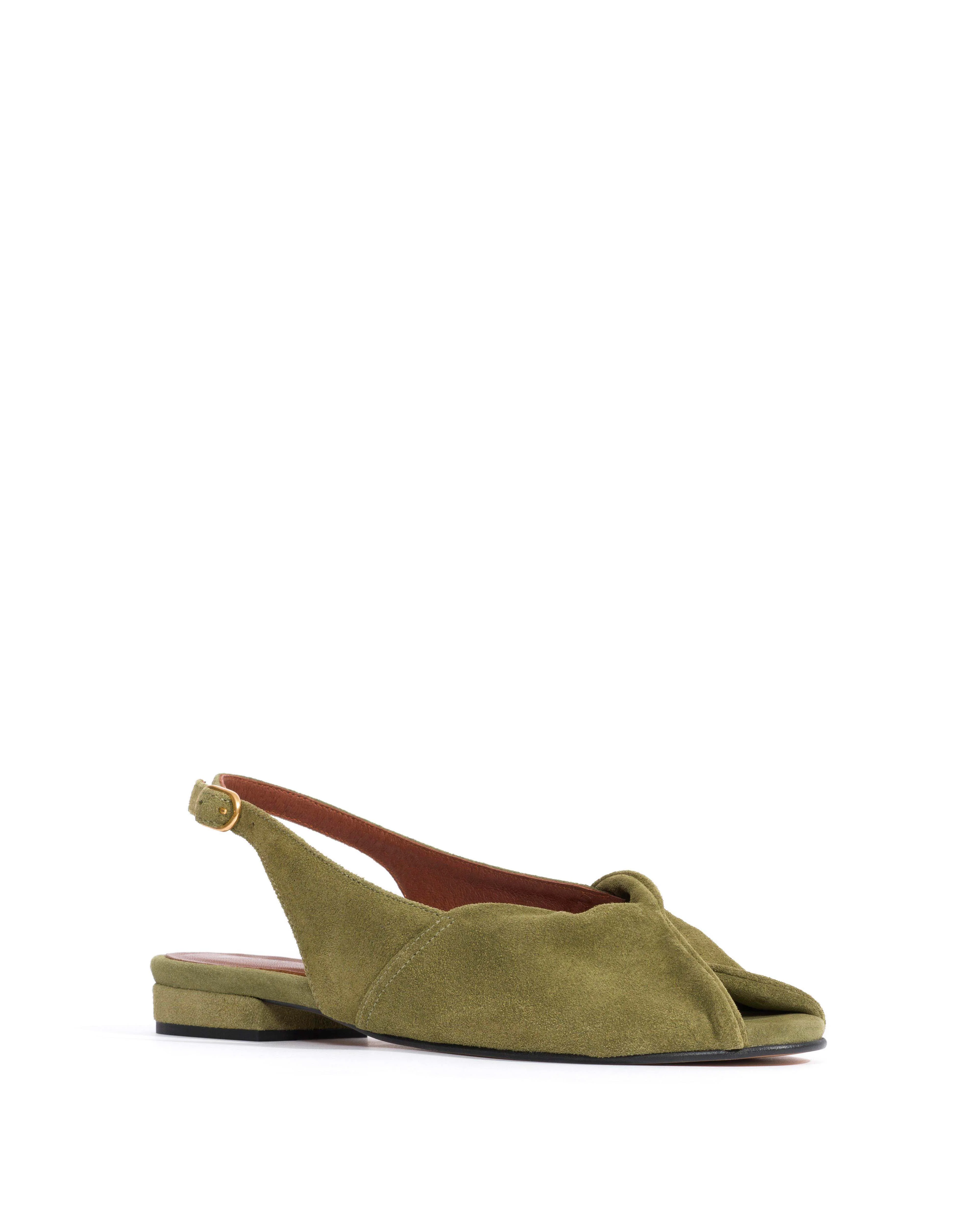 Magda 20 Calf suede Olive green - Image 2