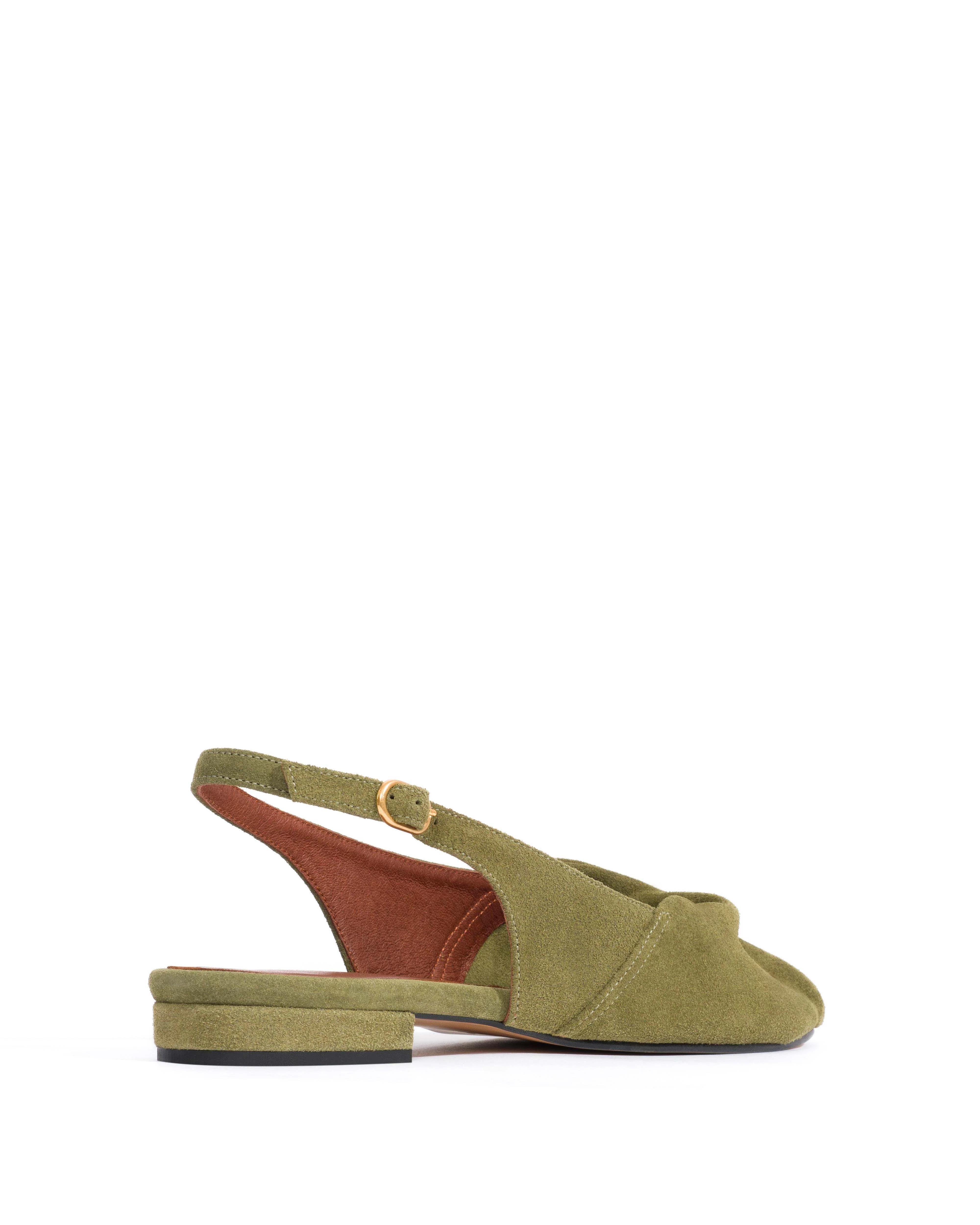 Magda 20 Calf suede Olive green - Image 3