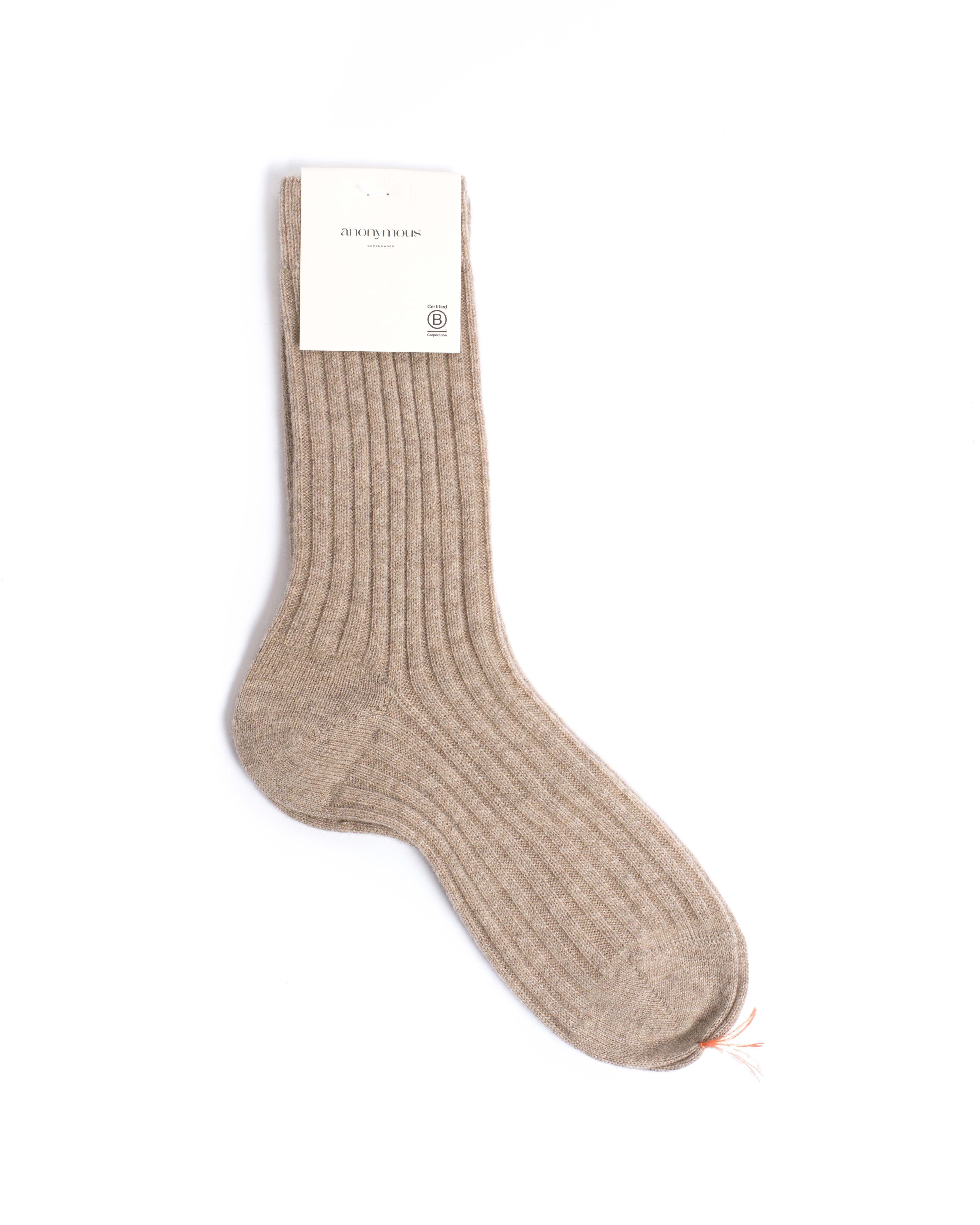 Magdai cashmere socks 100% cashmere (socks) Light taupe - Image 4