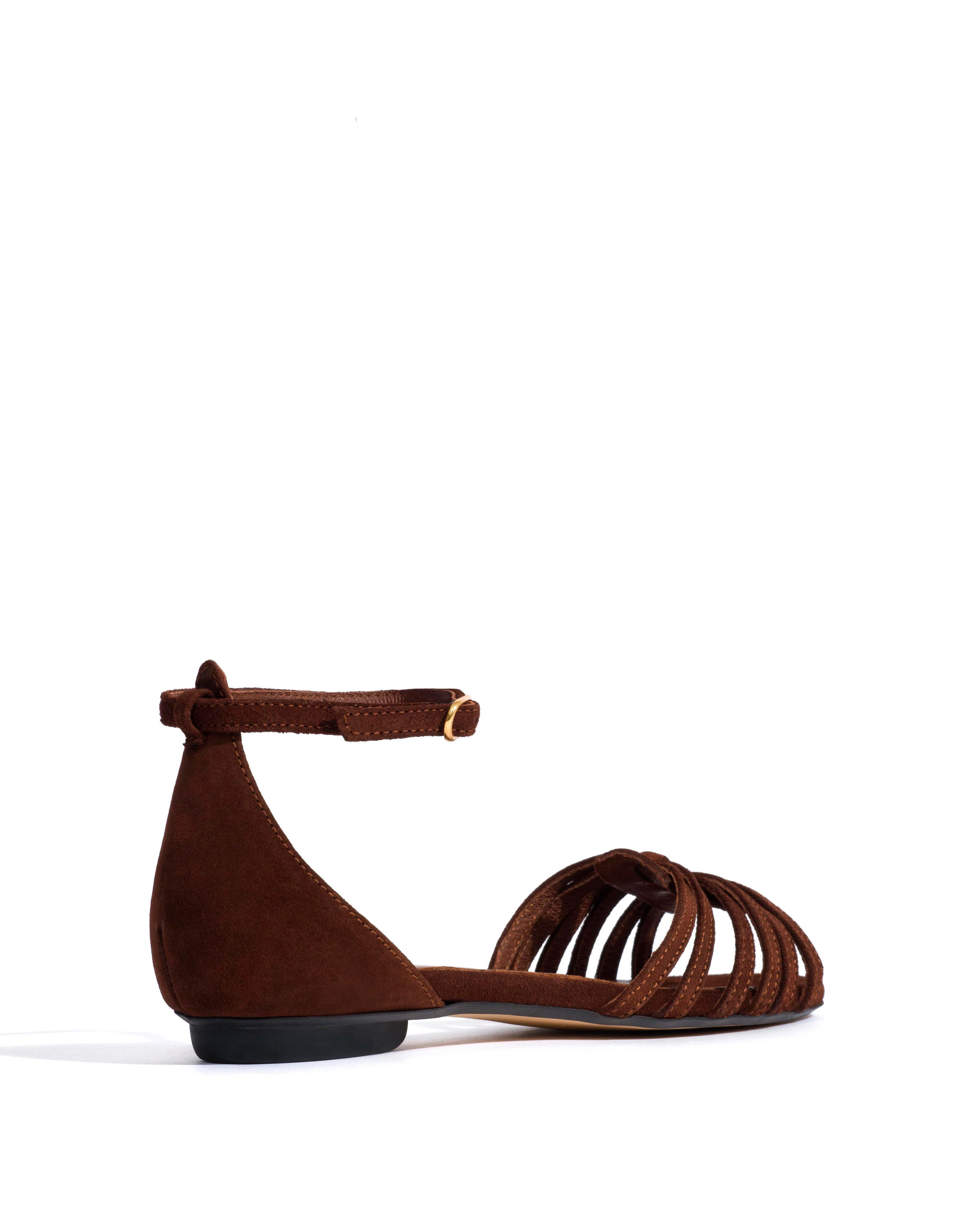 Mareike 10 Calf suede Chocolate - Image 3