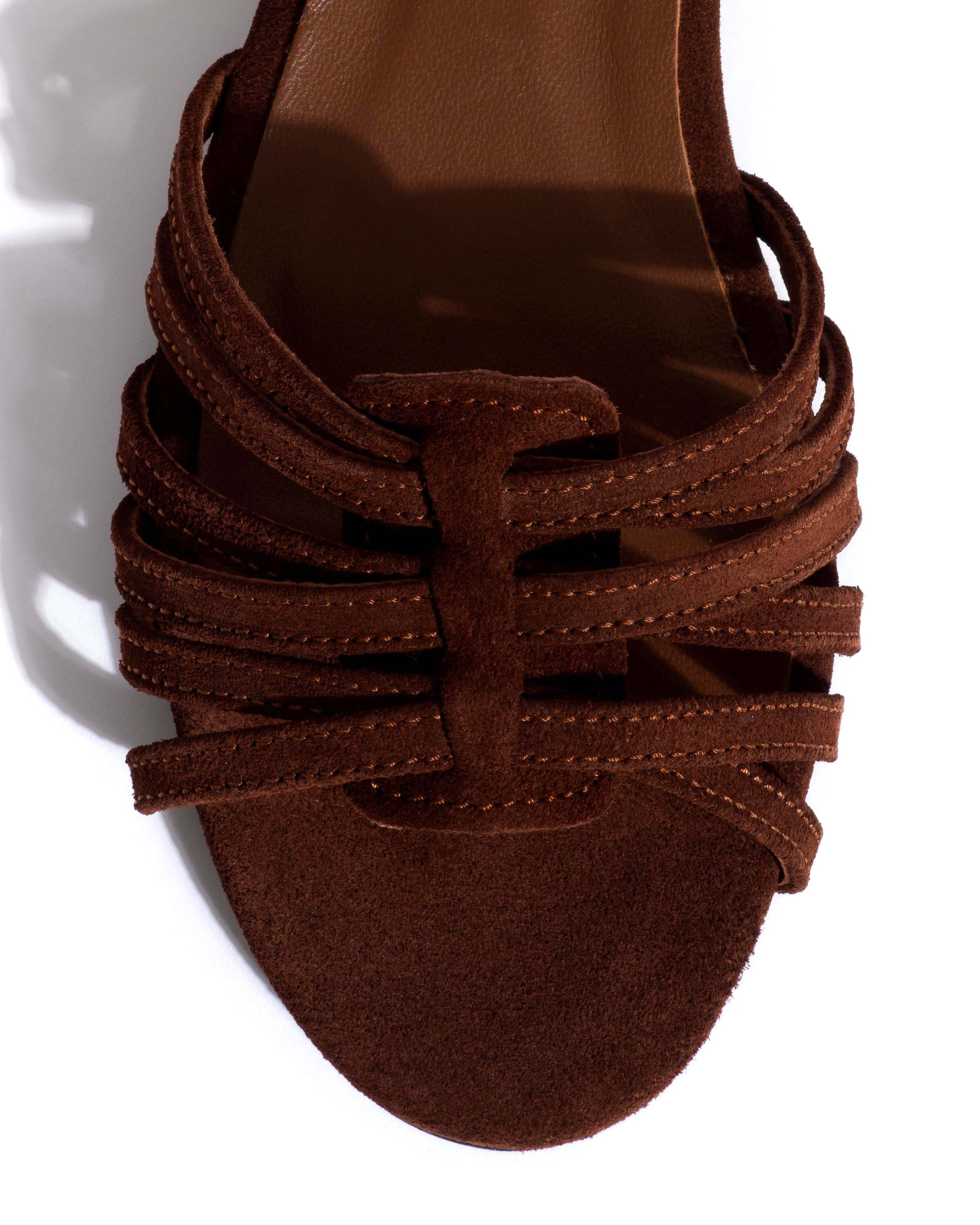 Mareike 10 Calf suede Chocolate - Image 5