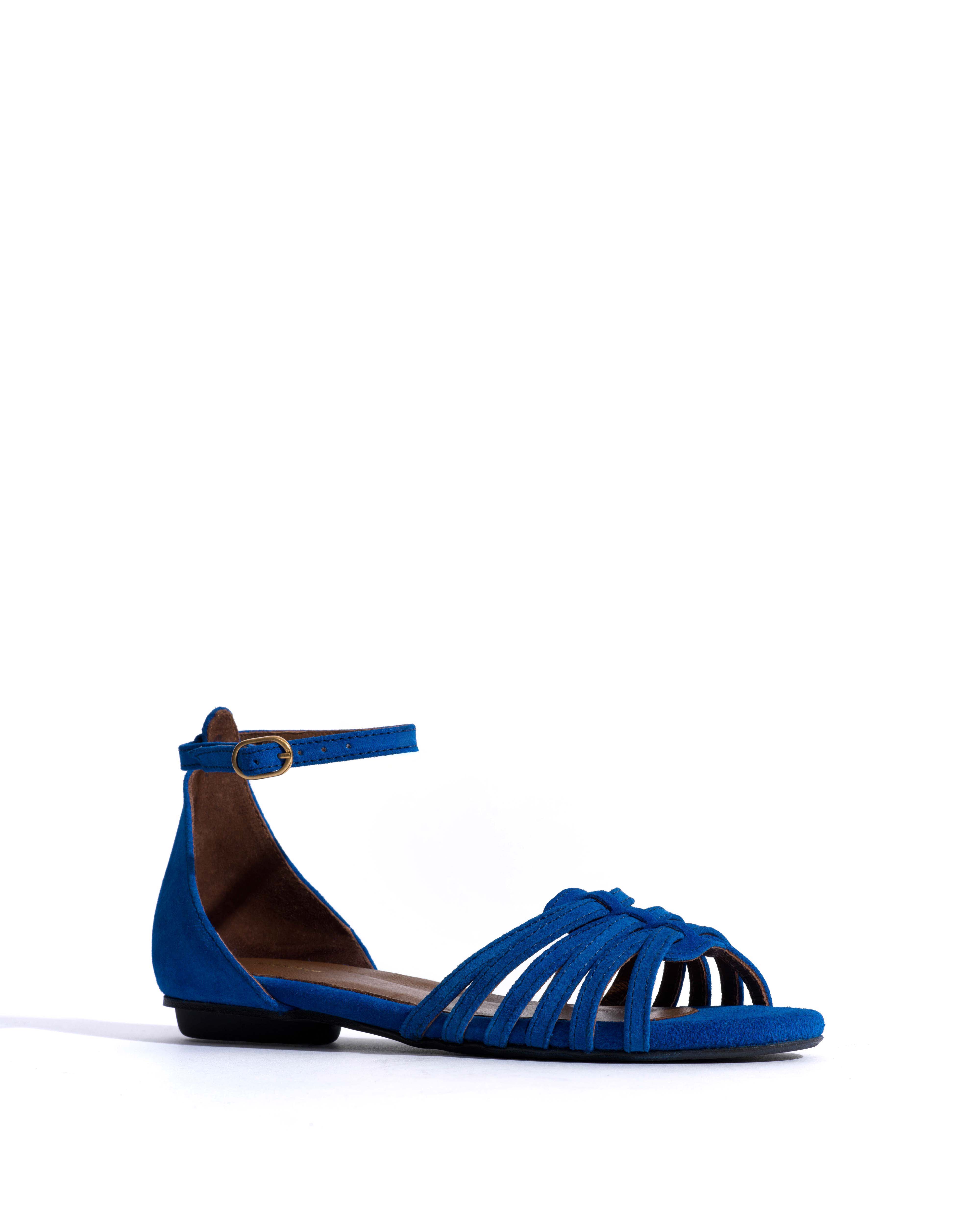 Mareike 10 Calf suede Electric blue - Image 2