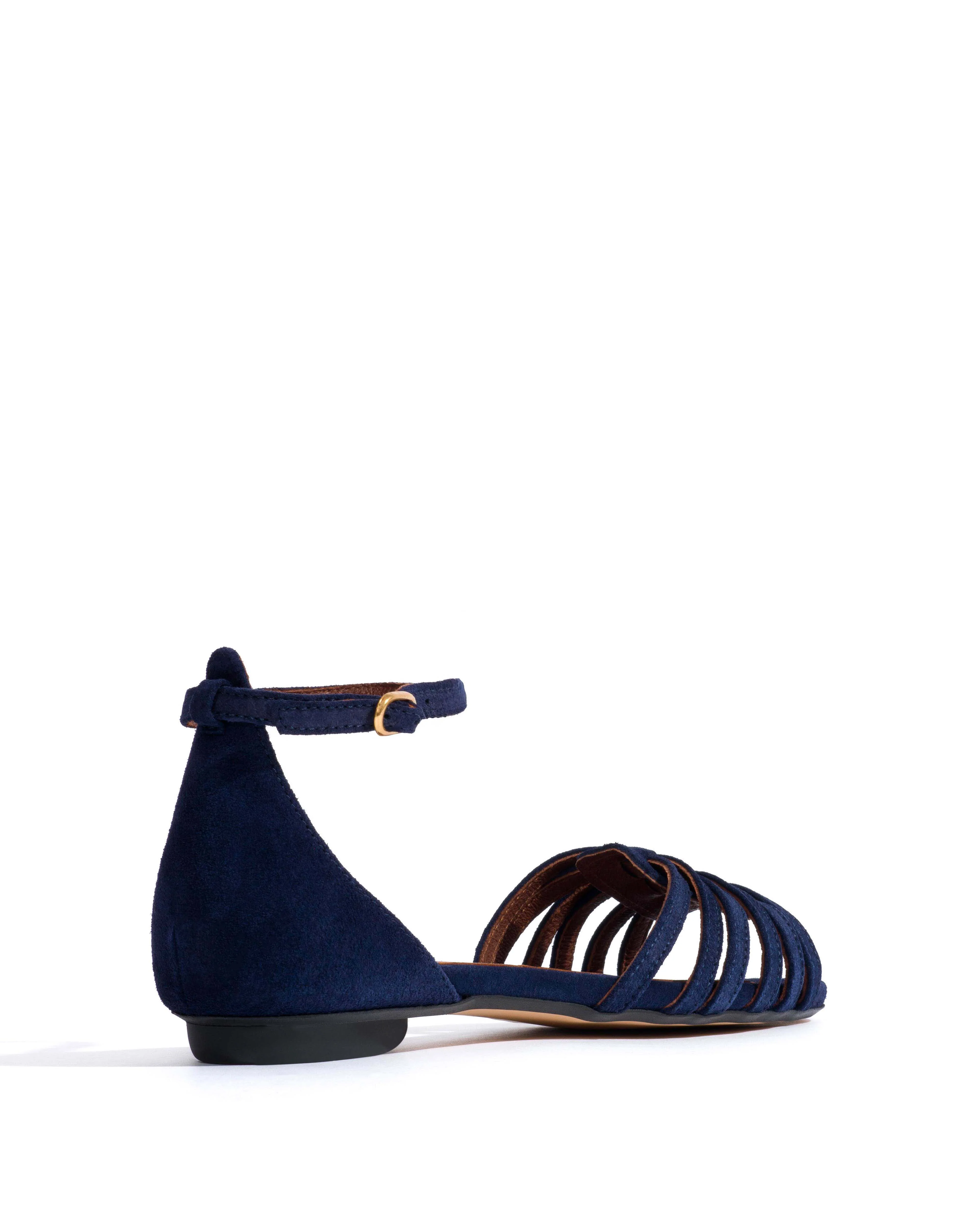 Mareike 10 Calf suede Ink blue - Image 3