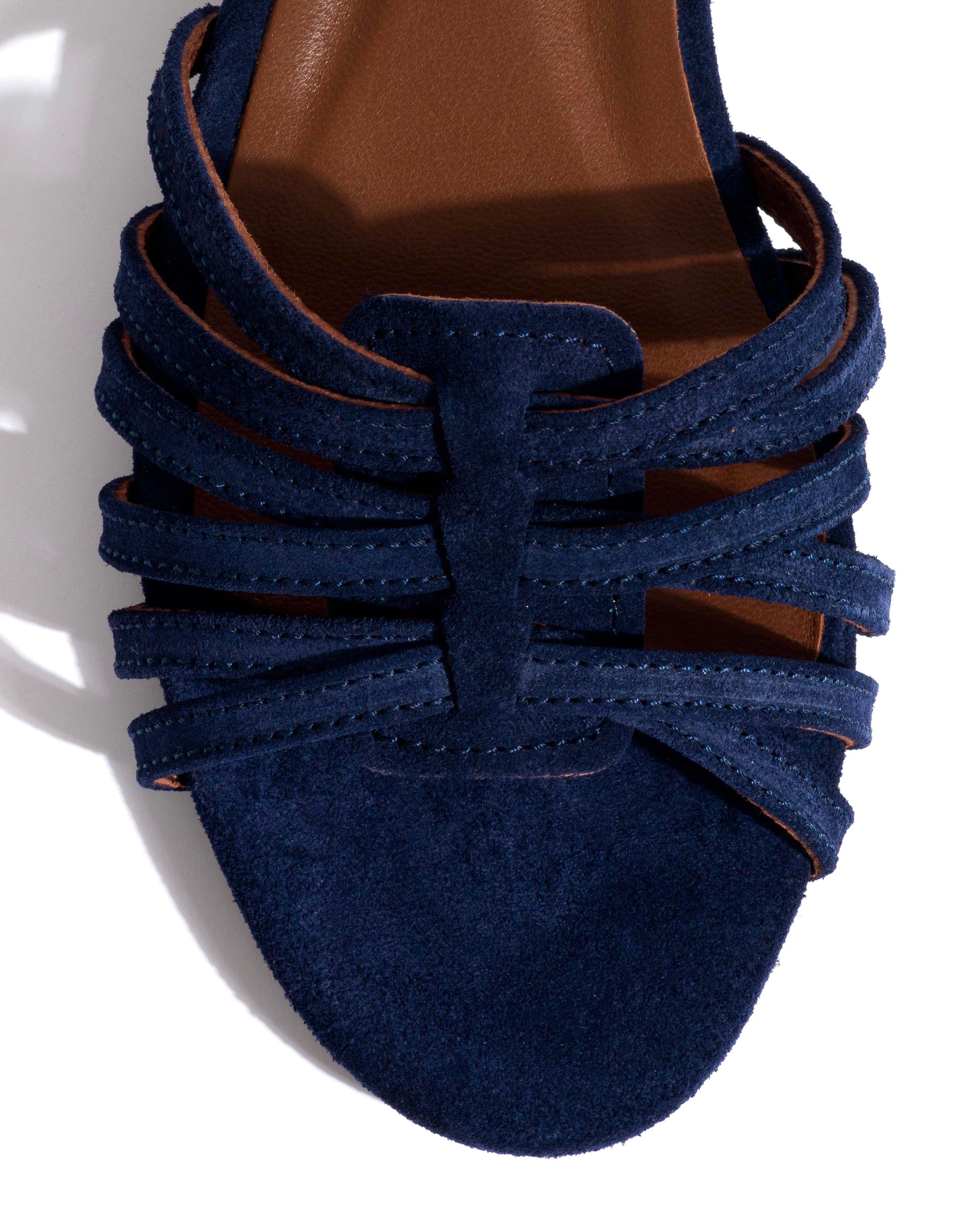 Mareike 10 Calf suede Ink blue - Image 5