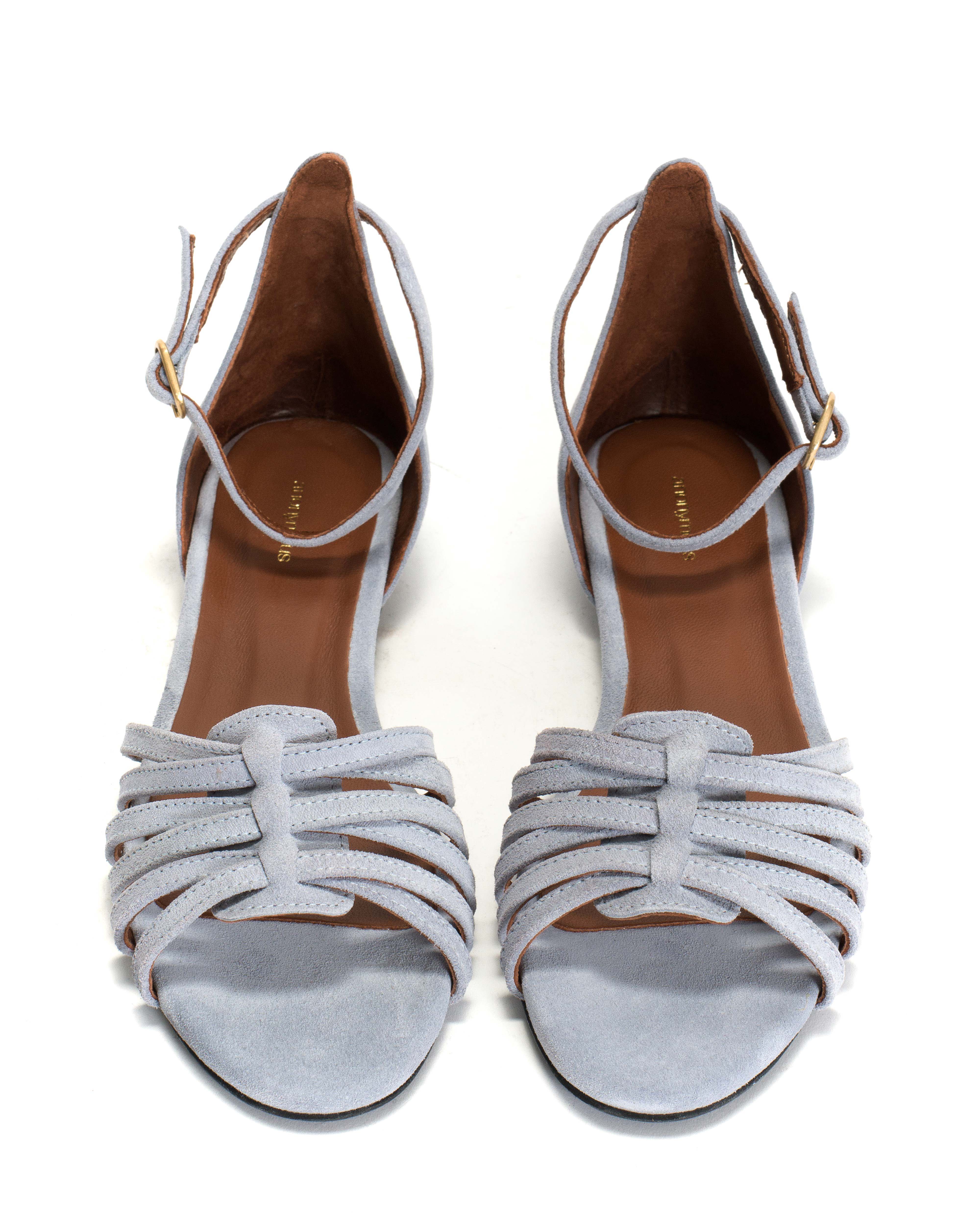 Mareike 10 Calf suede Lichen blue - Image 3