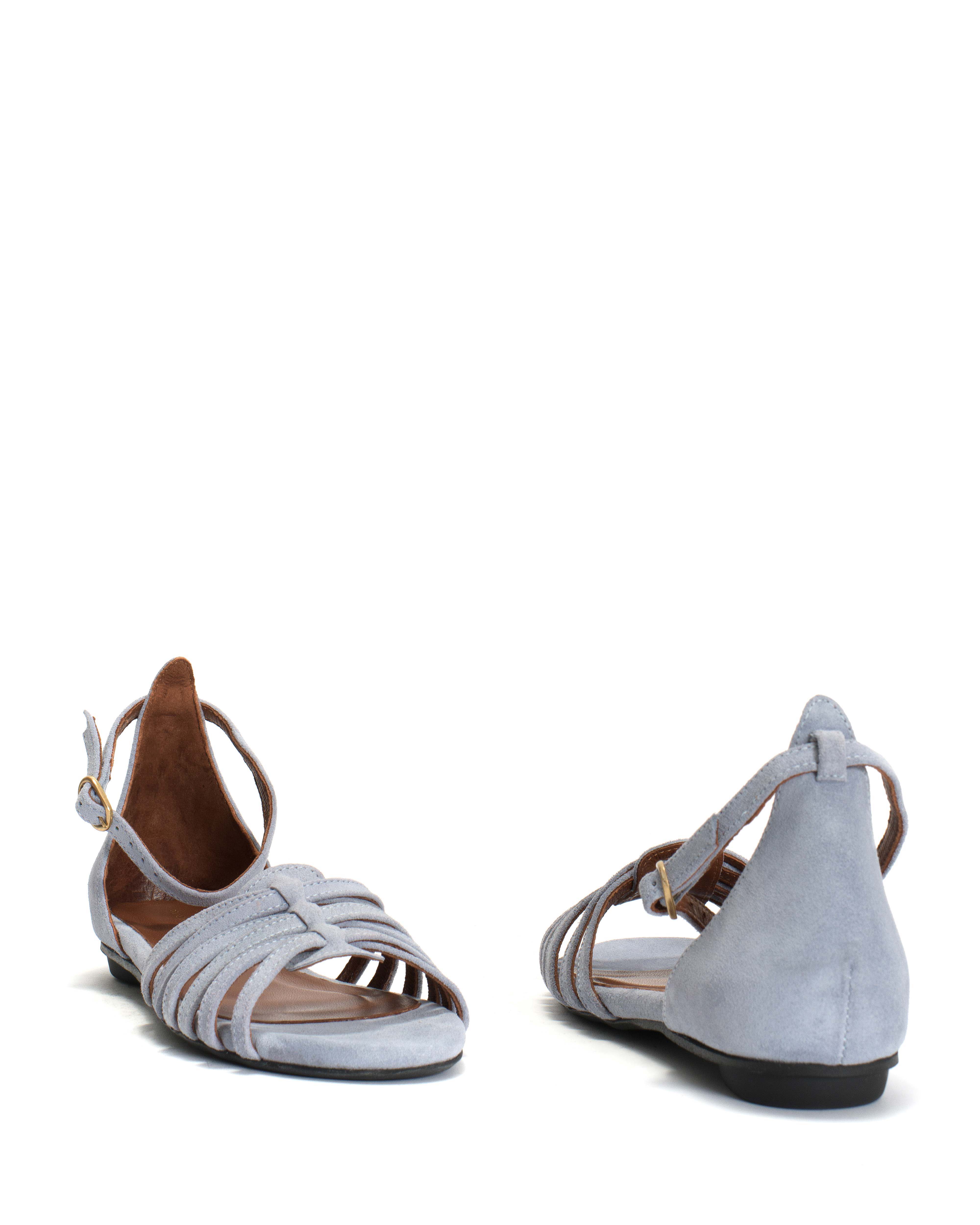 Mareike 10 Calf suede Lichen blue - Image 4