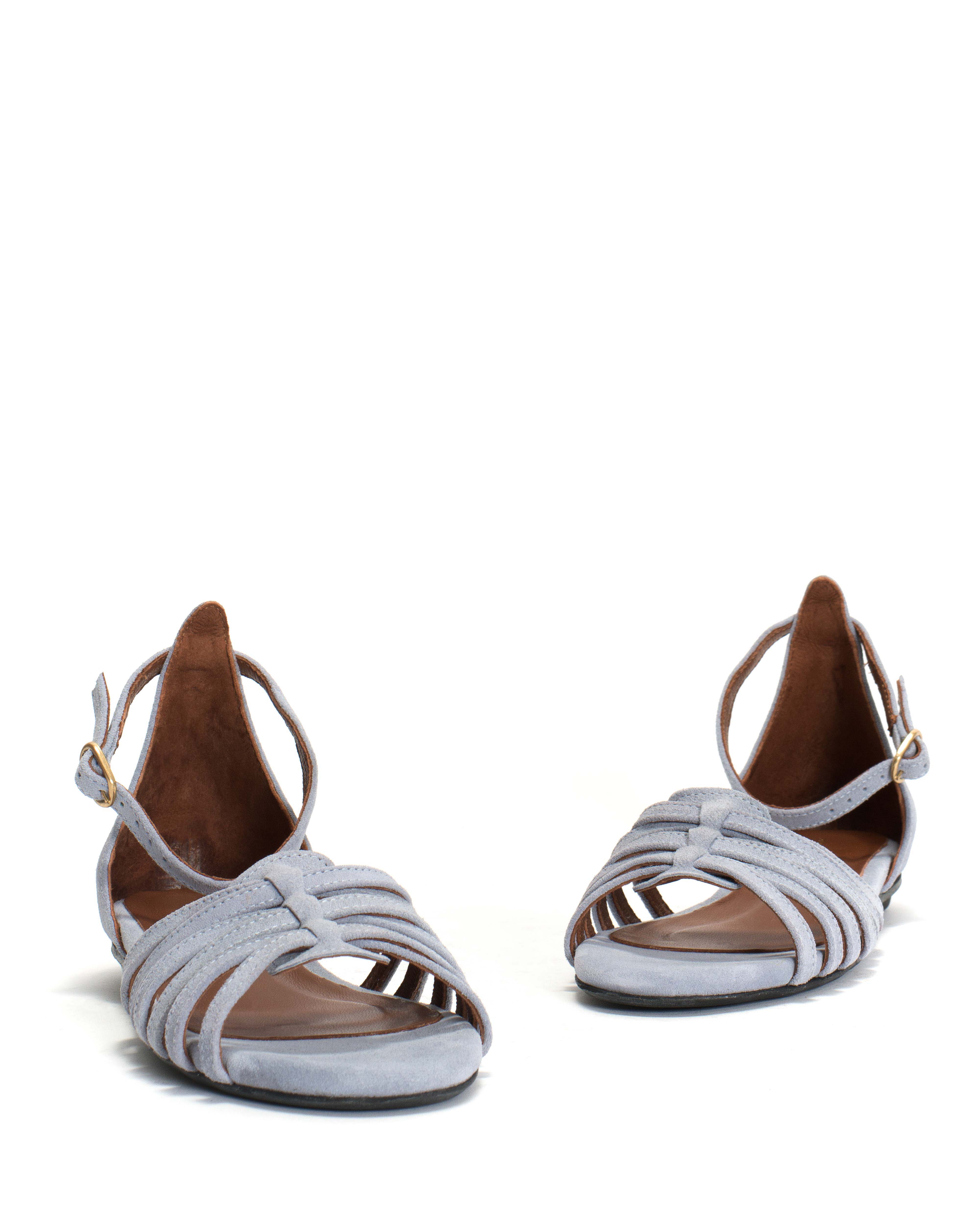 Mareike 10 Calf suede Lichen blue - Image 5