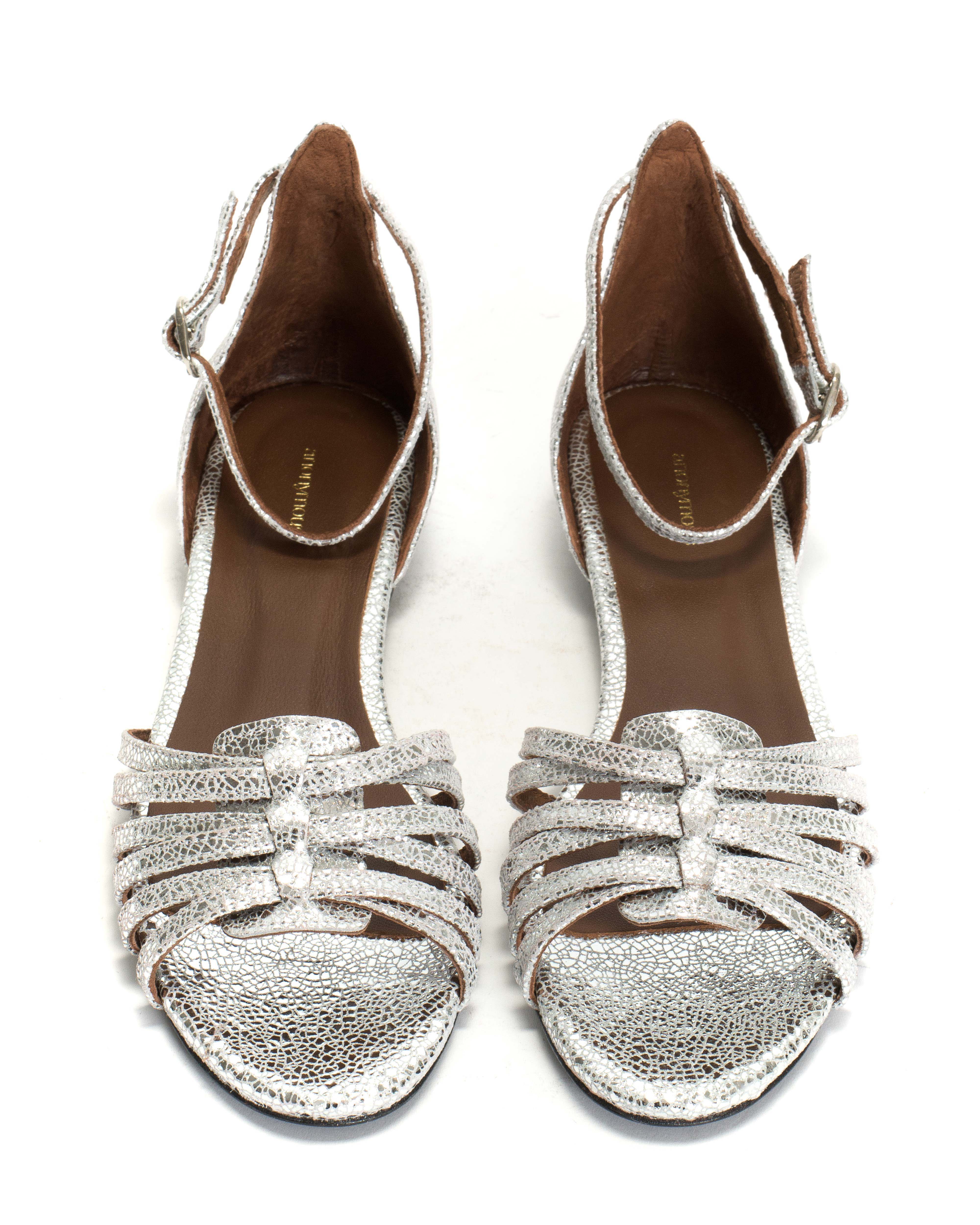 Mareike 10 Crackled metallic goat Silver - Image 3