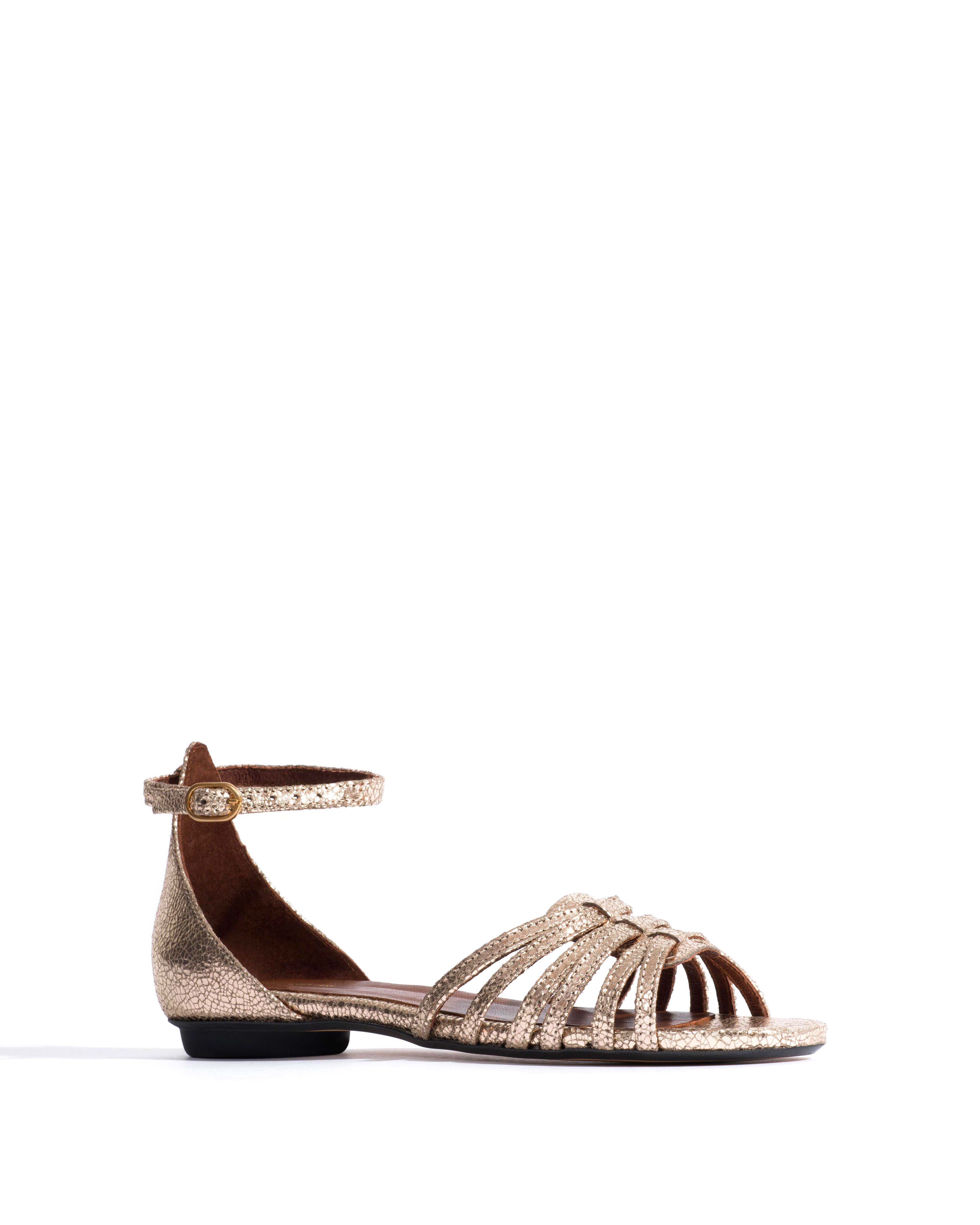 Mareike 10 Crackled metallic goat Vintage champagne - Image 2