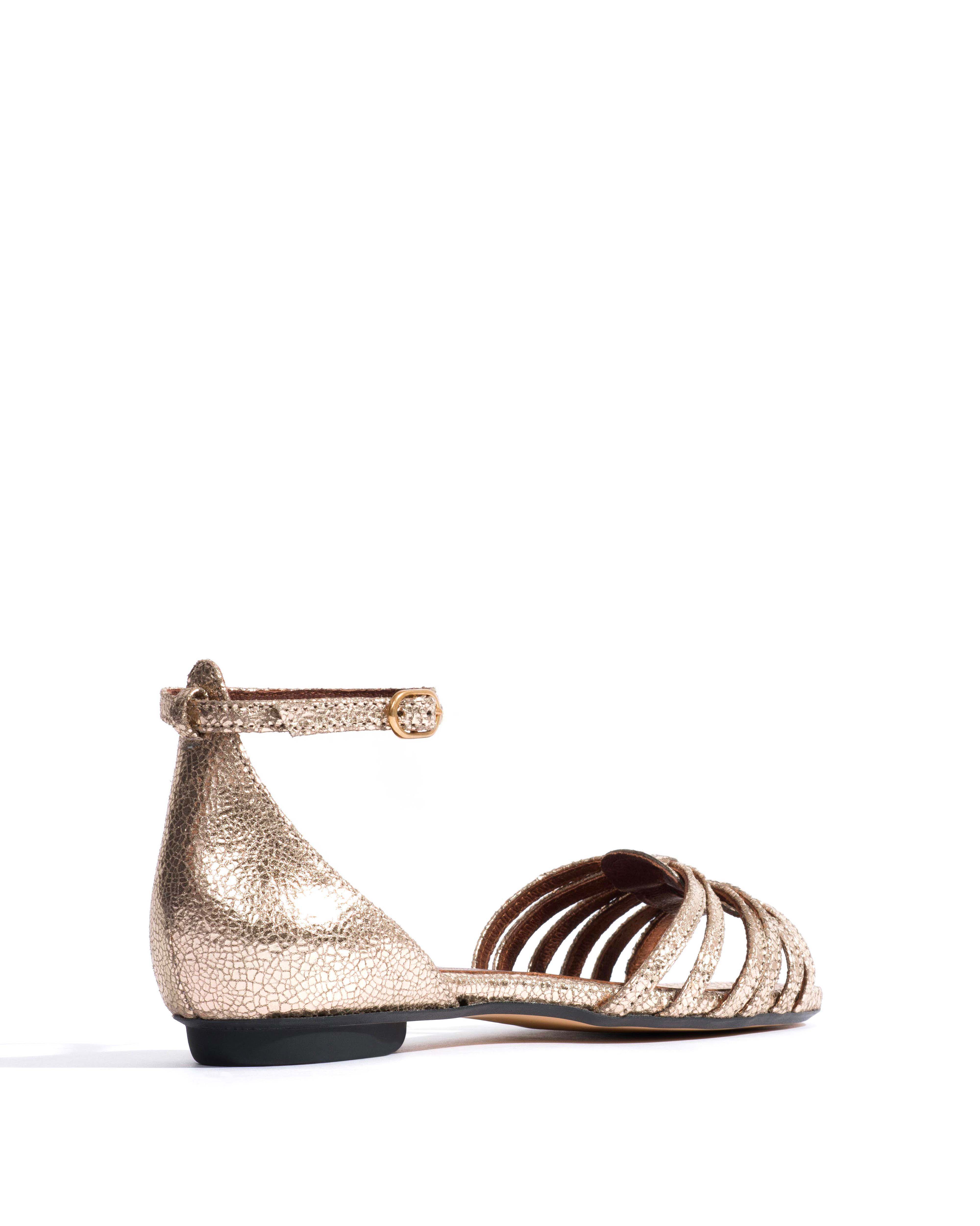 Mareike 10 Crackled metallic goat Vintage champagne - Image 3