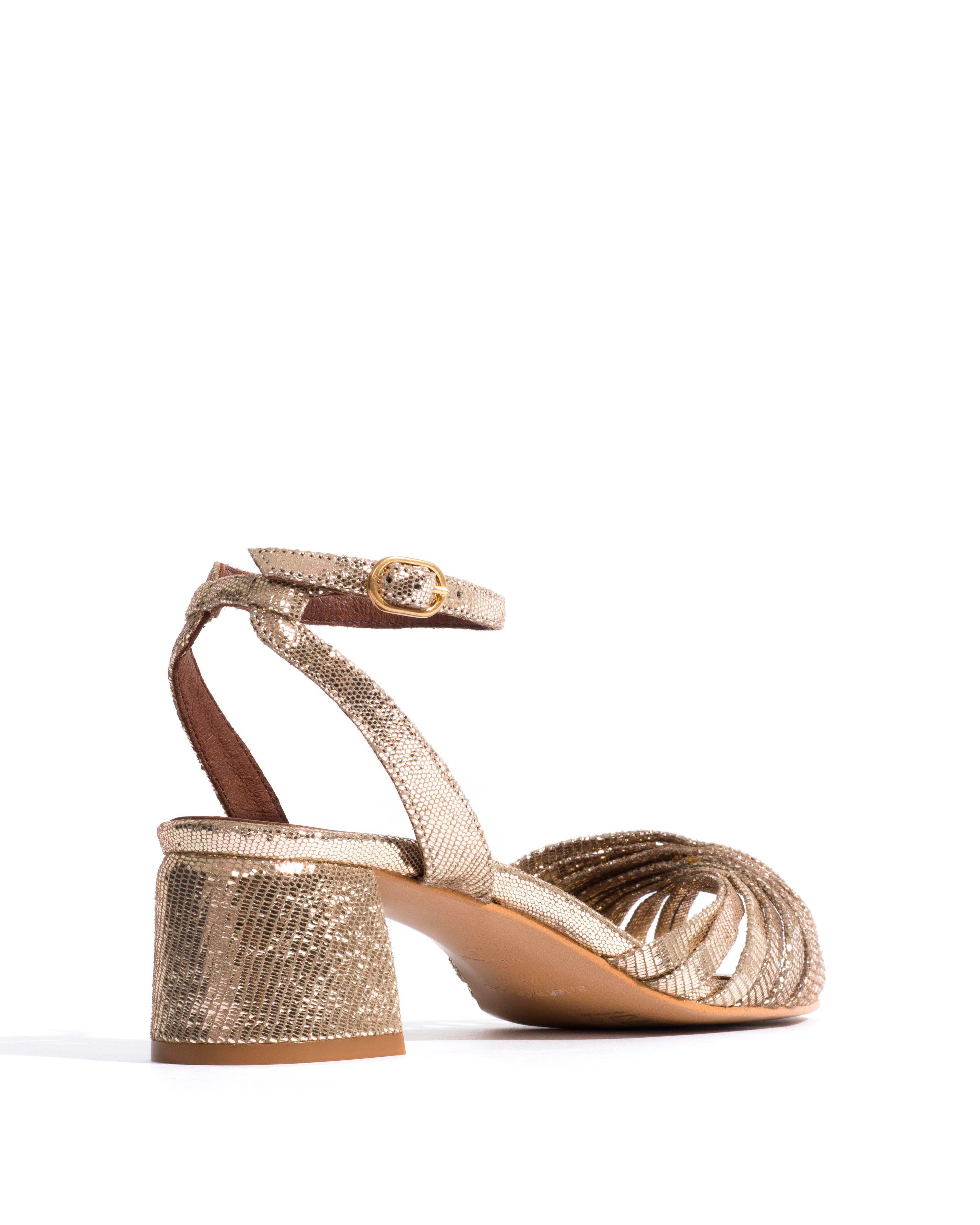 Margriet Lizard metallic goat Vintage champagne - Image 3